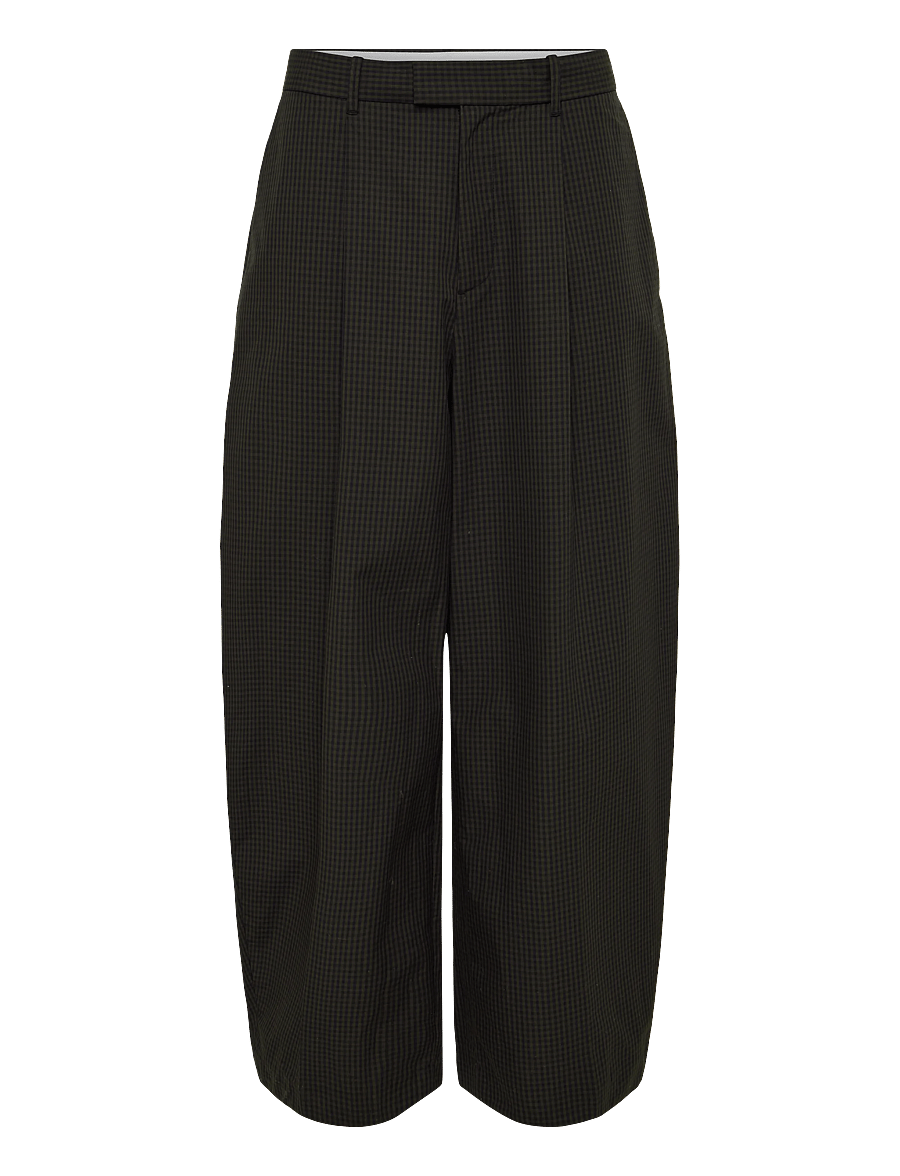 Weekday - Felix Cocoon Chino Trousers - chinos - brown check - 0