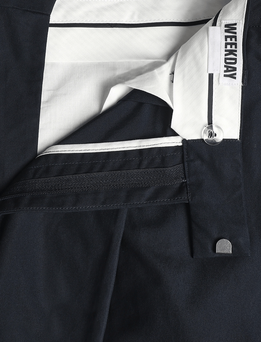 Weekday - Felix Cocoon Chino Trousers - chinos - navy - 3