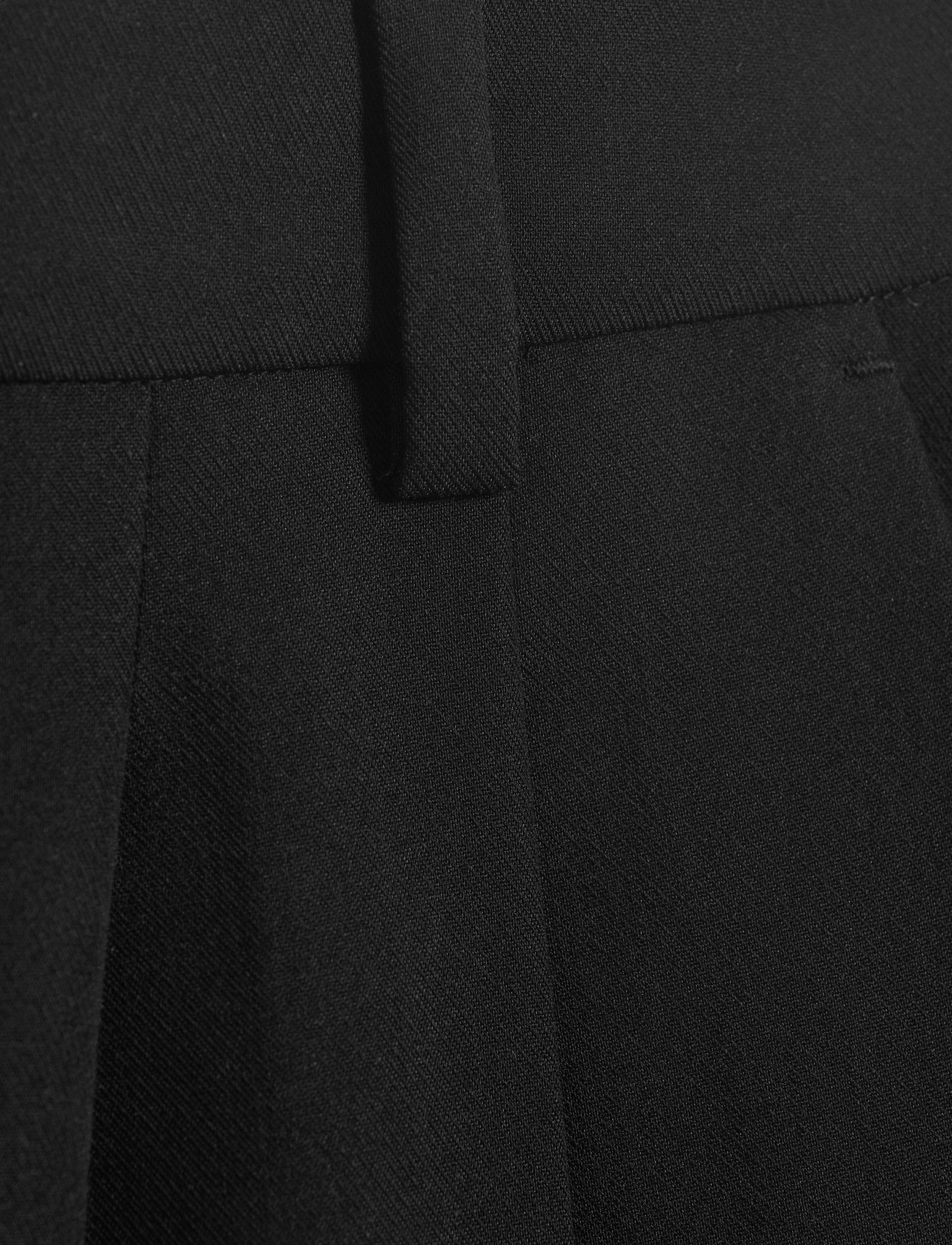 Weekday - Yuka Pleated Suiting Trousers - habitbukser - black - 5