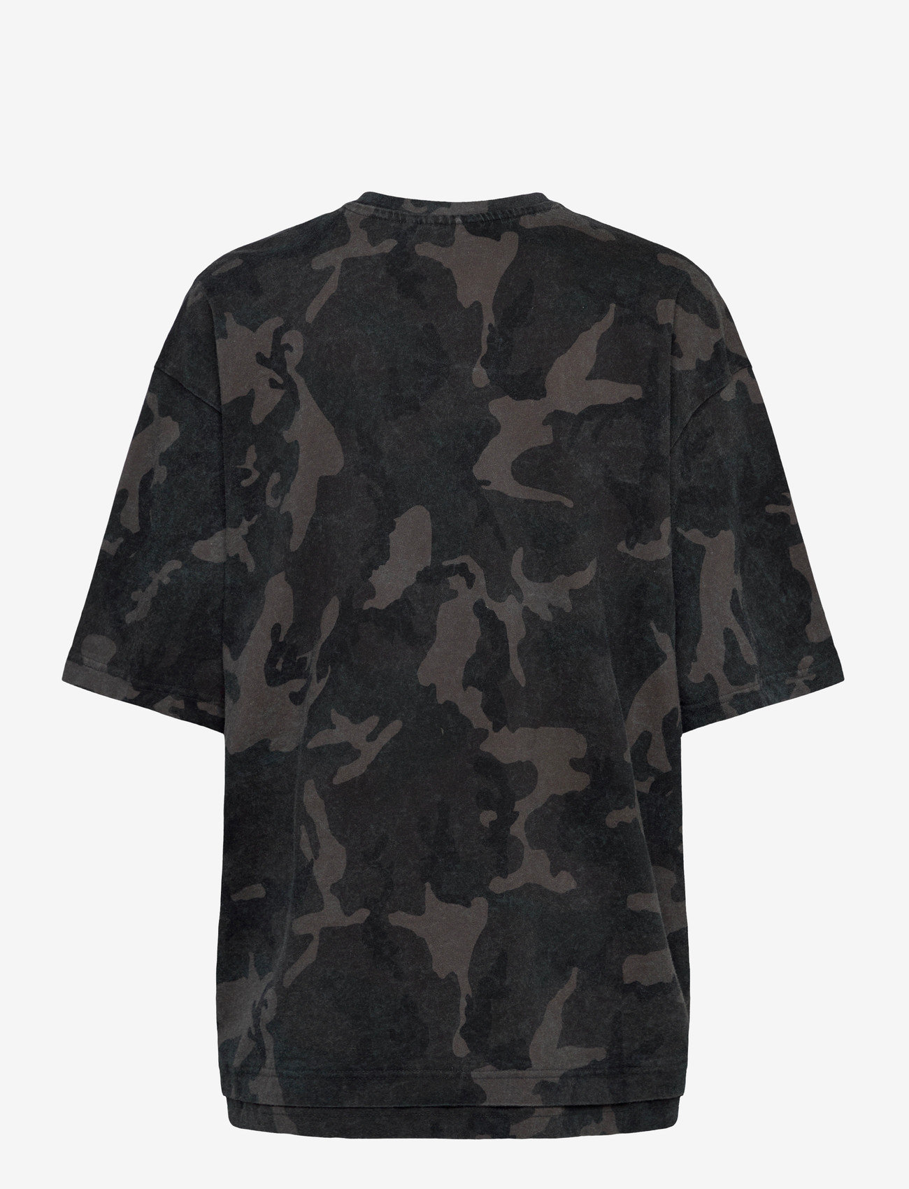 Weekday - Oversized Printed Short-Sleeved T-shirt - t-särgid - black camo - 1