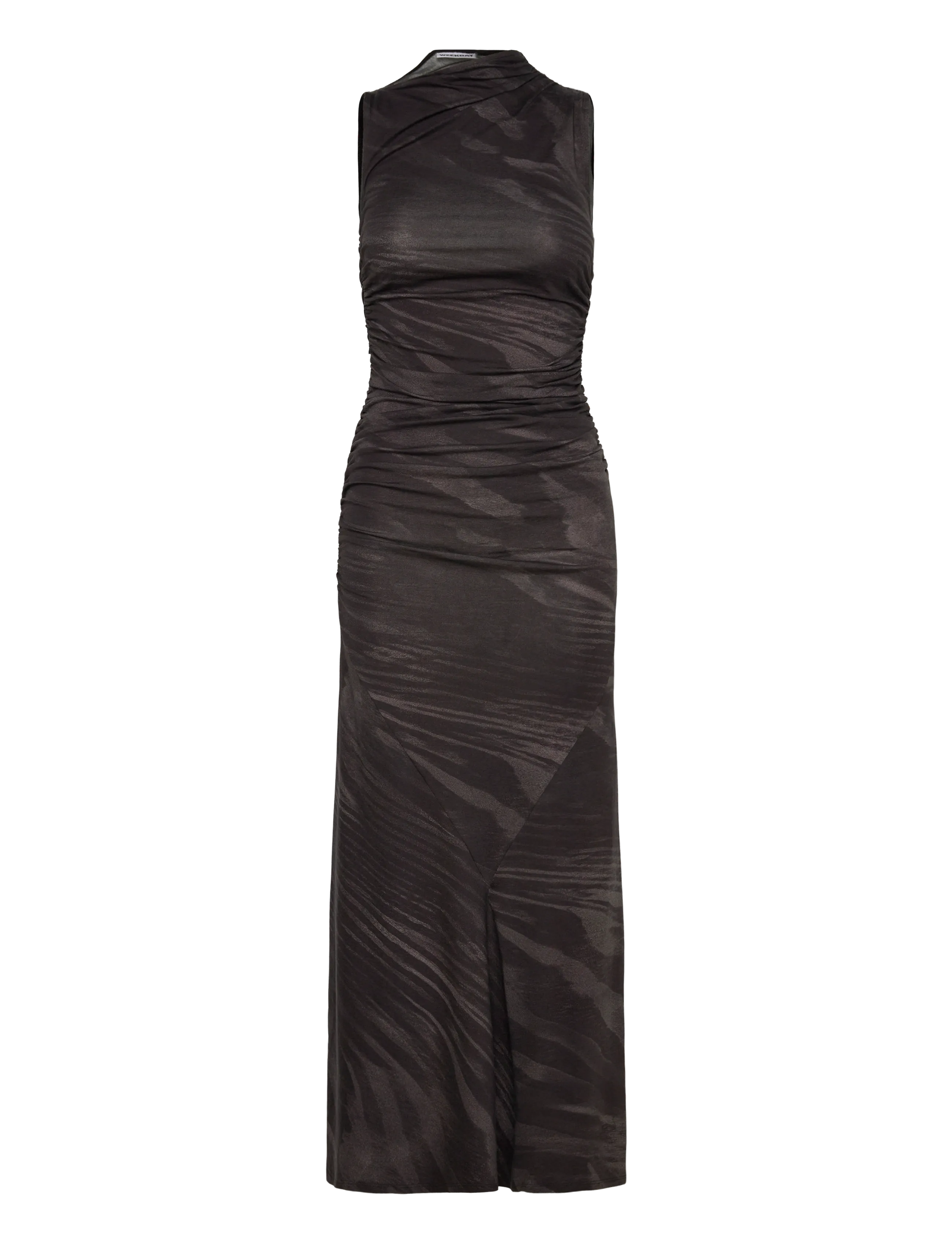 Weekday Printed Maxi Dress - Modetrender - BLACK / black
