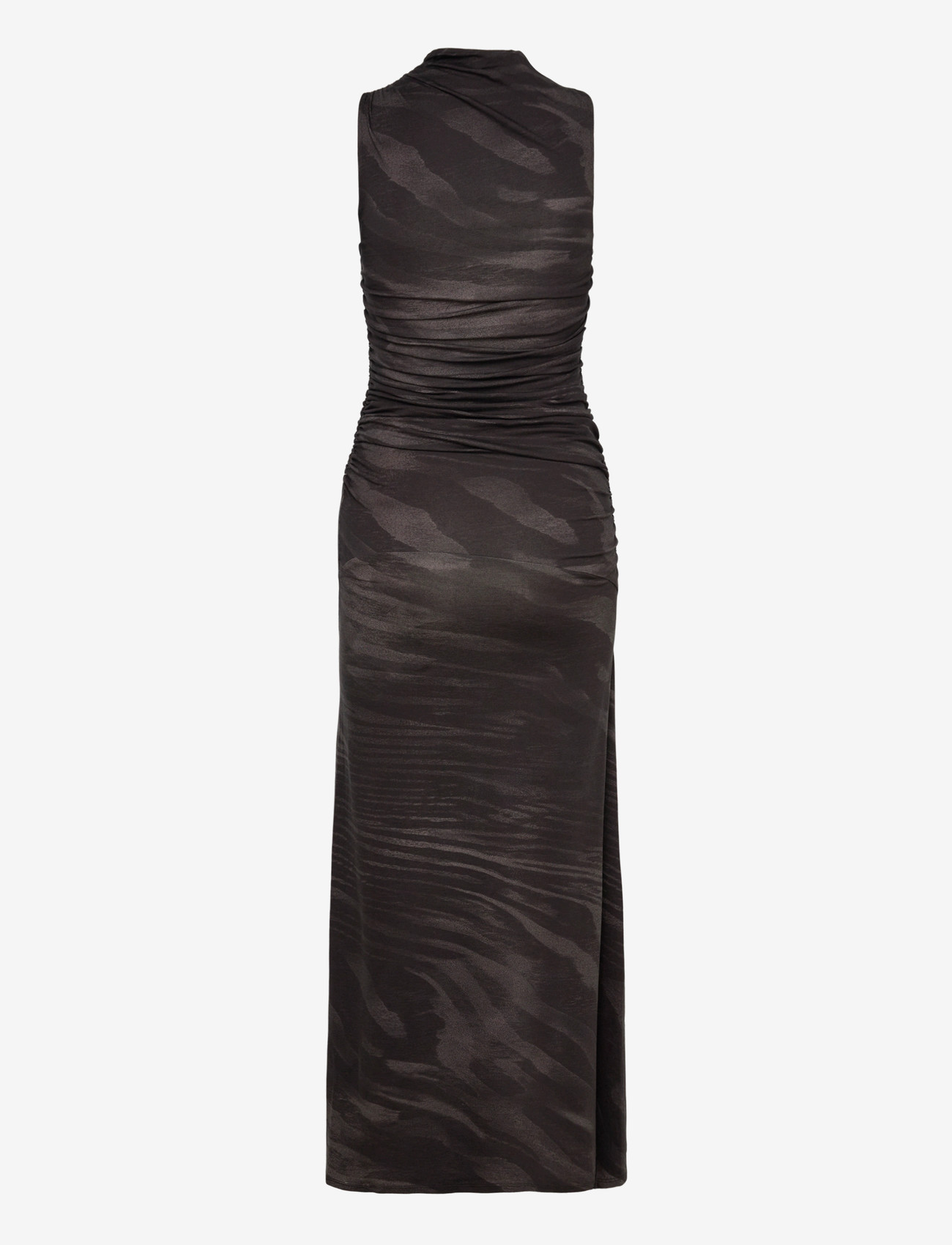 Weekday - Printed Maxi Dress - maxiklänningar - black - 1