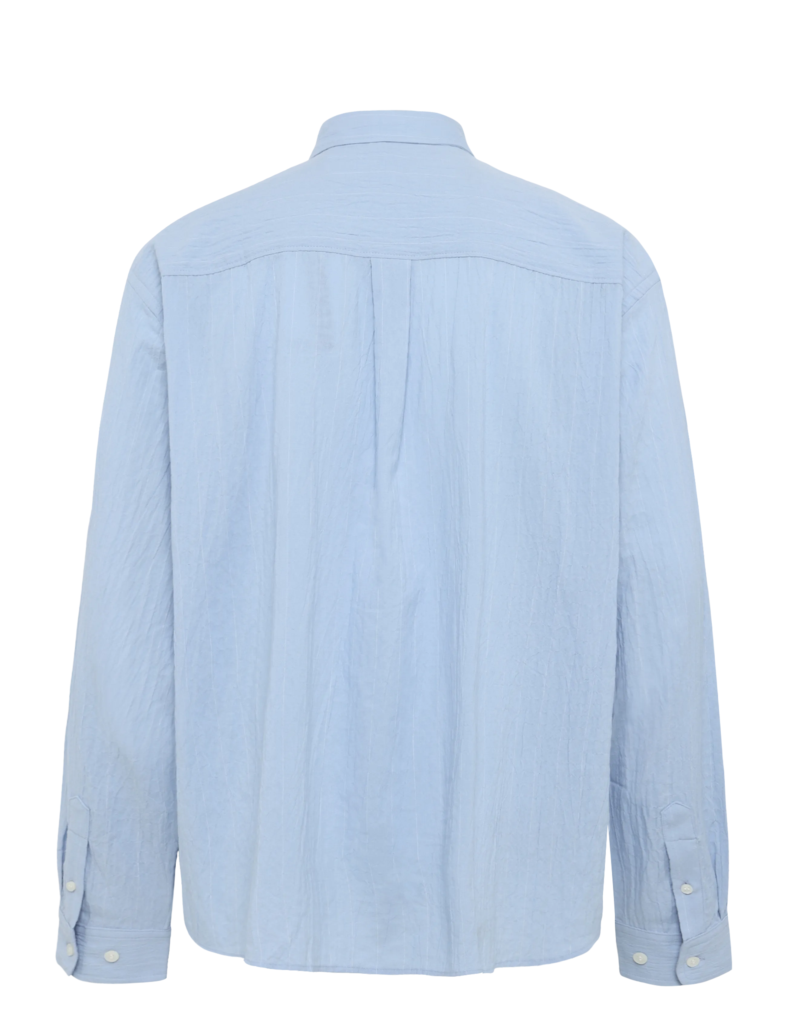 Weekday - Structured Long Sleeve Shirt - gestreifte hemden - blue light - 1