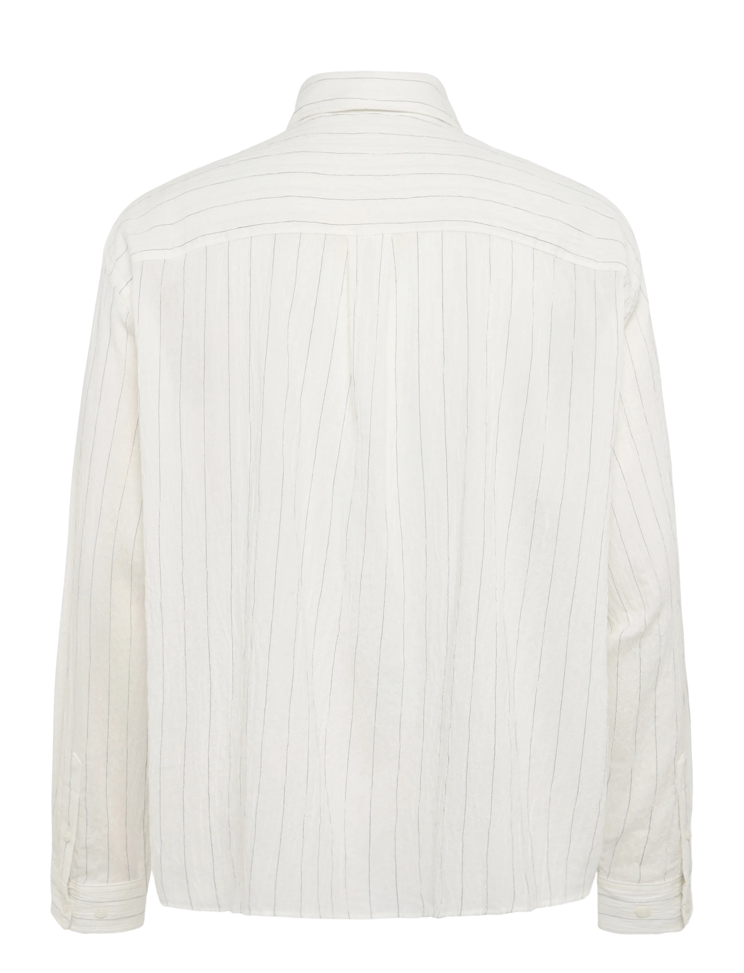 Weekday - Structured Long Sleeve Shirt - white dusty light - 1