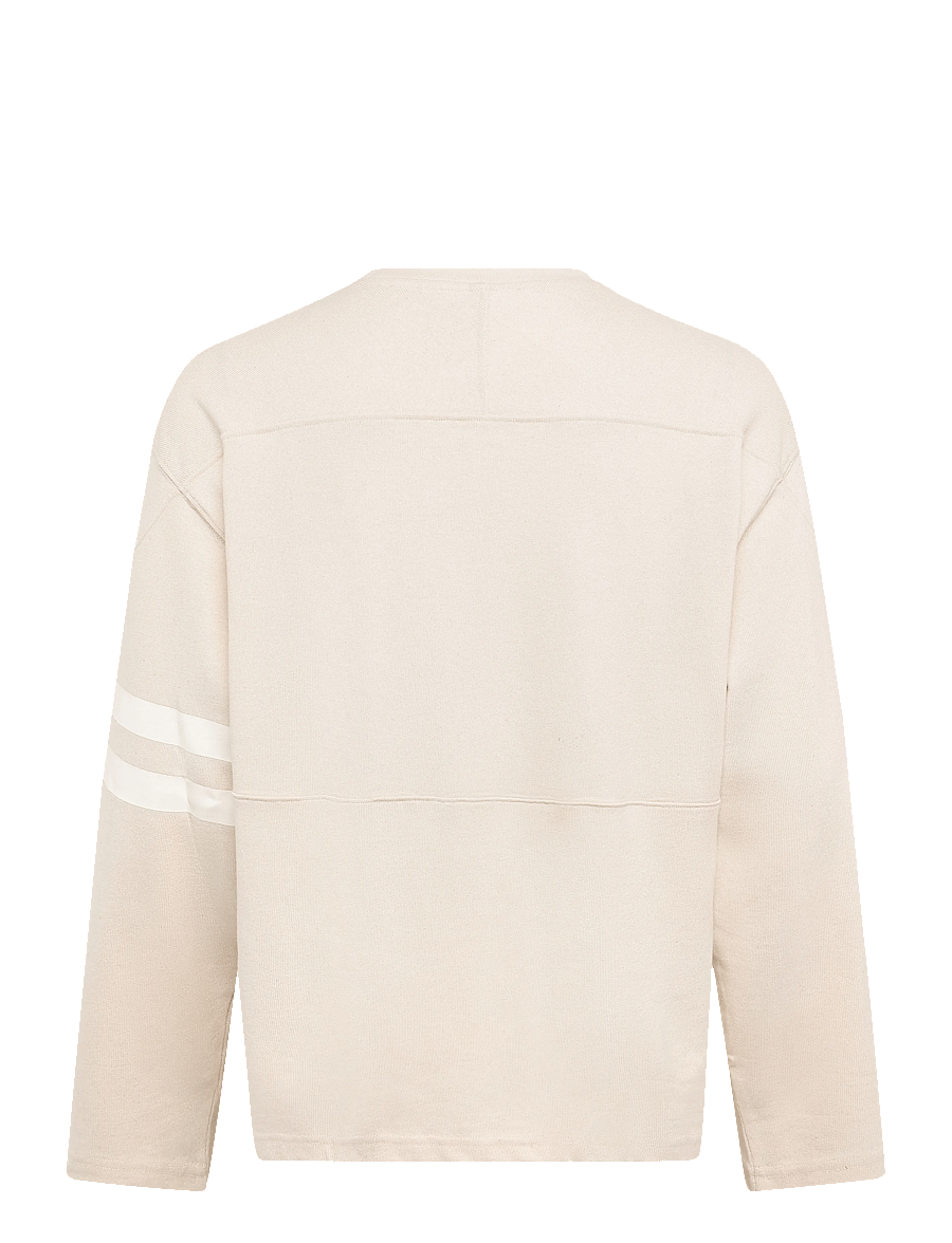 Weekday - Loose Varsity Long Sleeve - shop by occasion - off white - 1