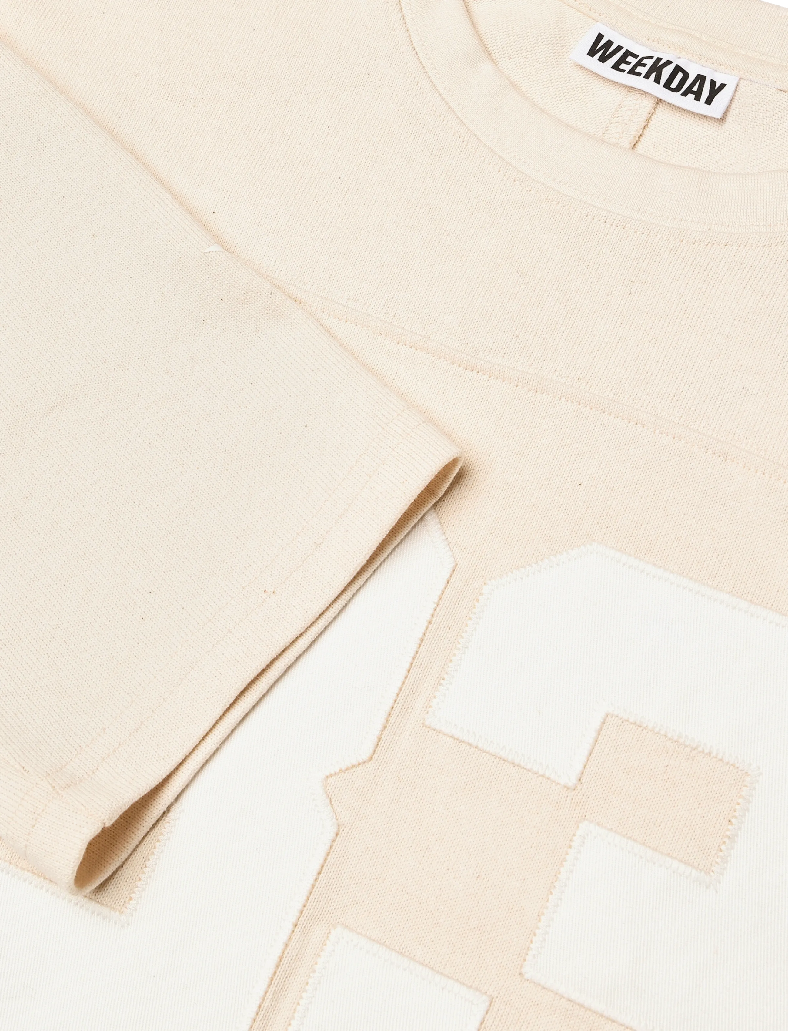 Weekday - Loose Varsity Long Sleeve - shop efter anledning - off white - 2