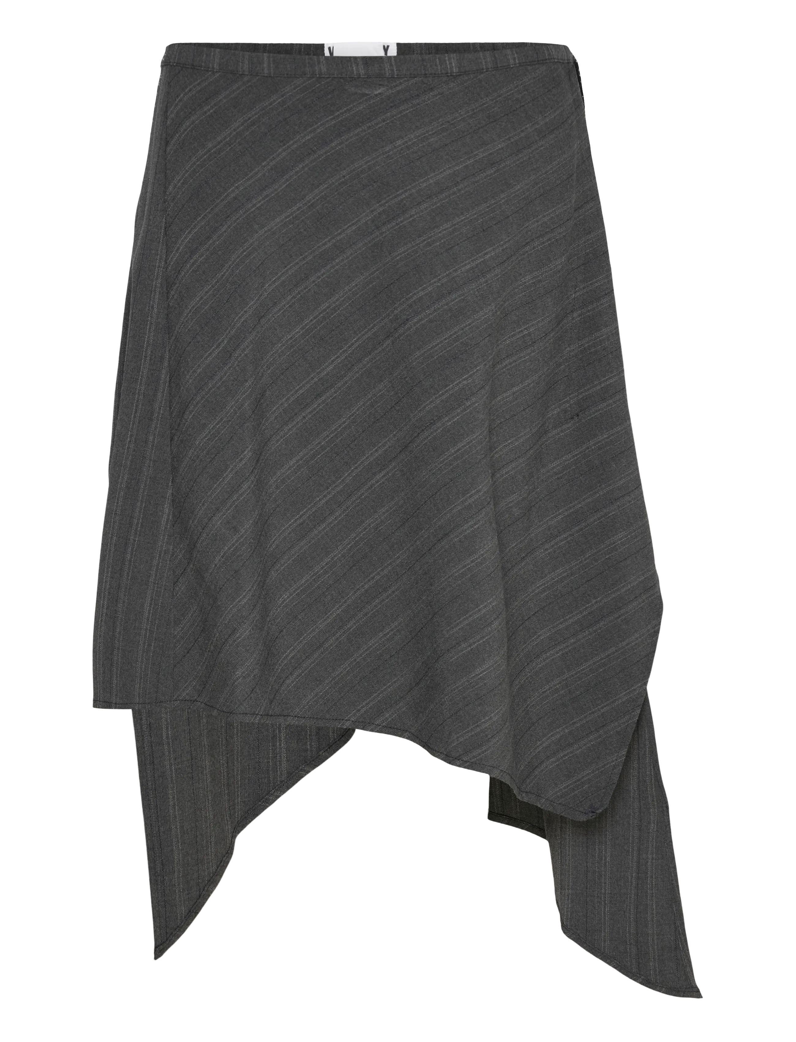 Weekday Daphne Midi Wrap Skirt, Kvinder, Slå Om Midi Nederdel, Grå, Str: 36