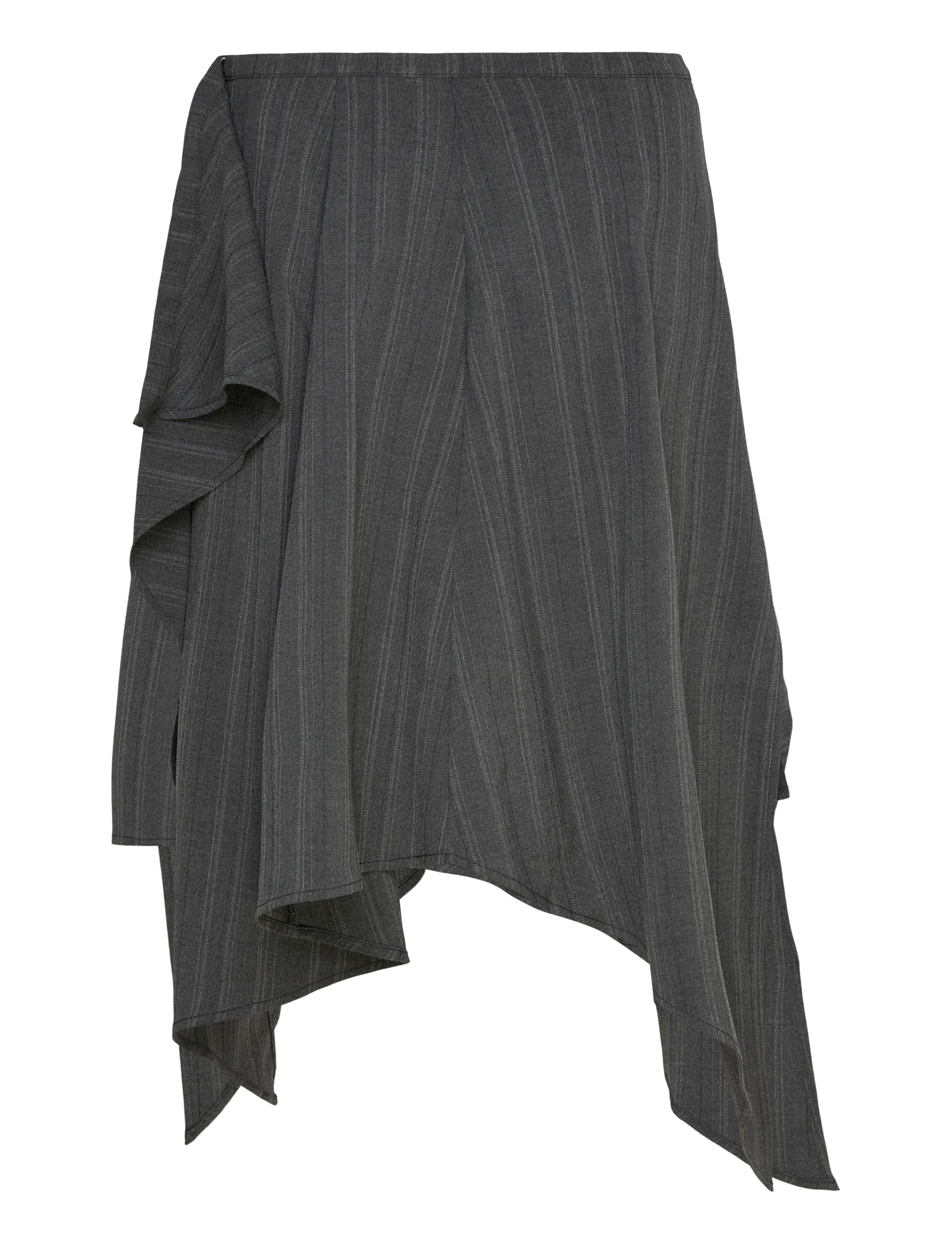 Weekday - Daphne Midi Wrap Skirt - grey melange dark - 1