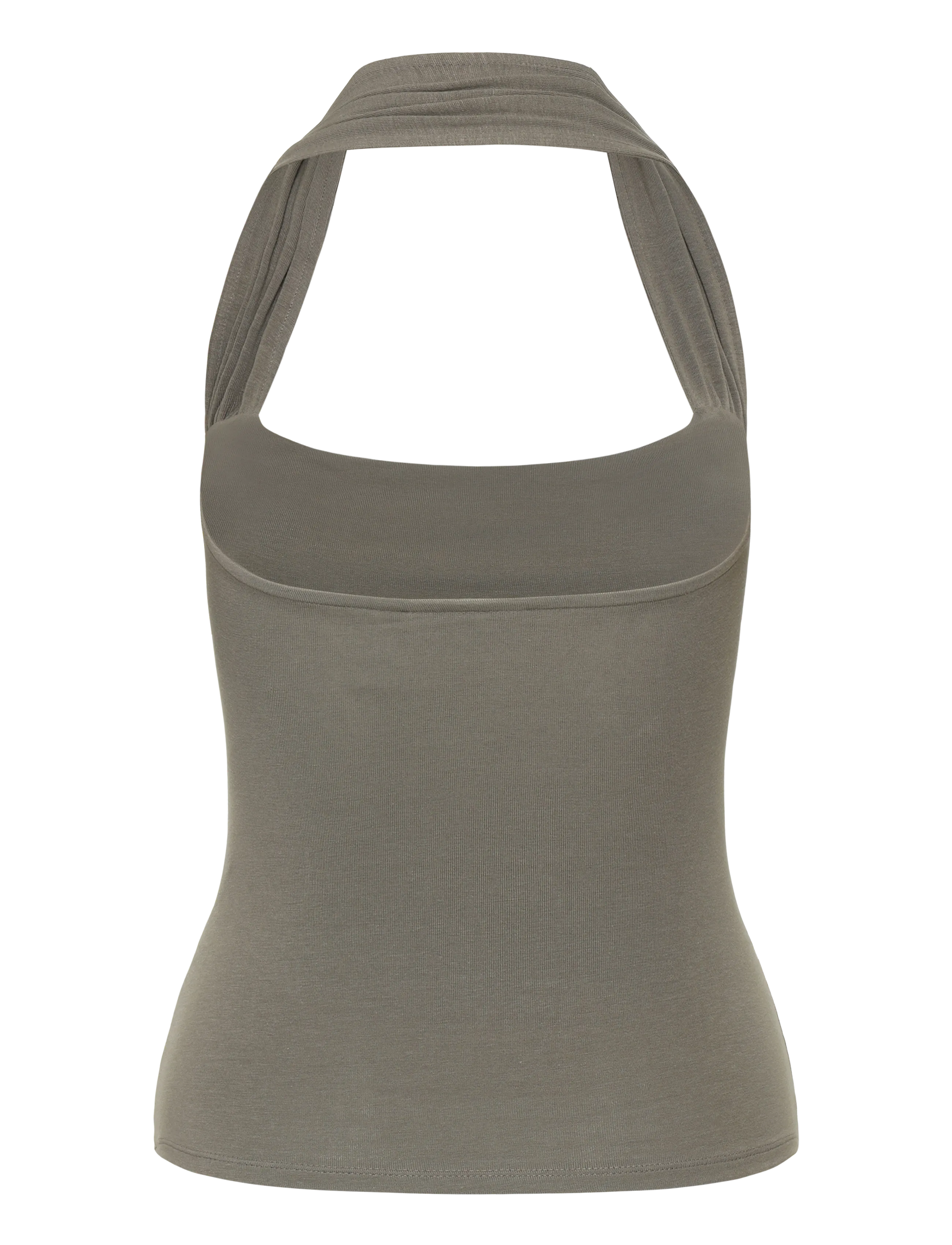 Weekday - Square Neck Halter Top - varrukateta topid - mole grey - 1