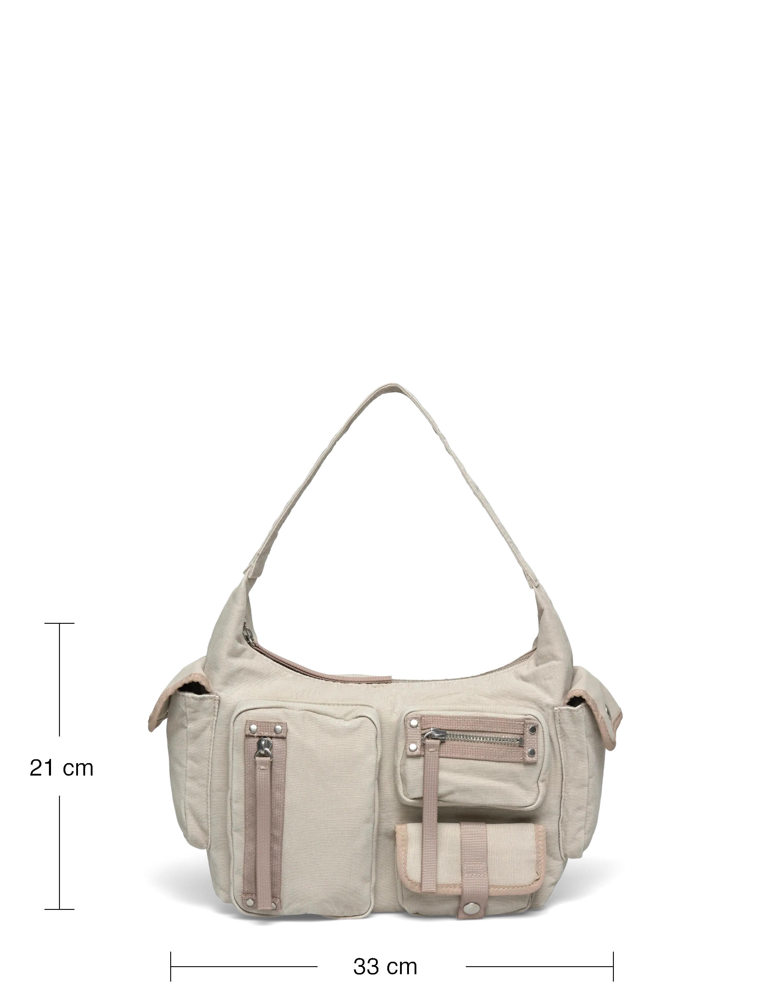 Weekday - Multi-pocket Shoulder Bag - modetrender - beige - 3