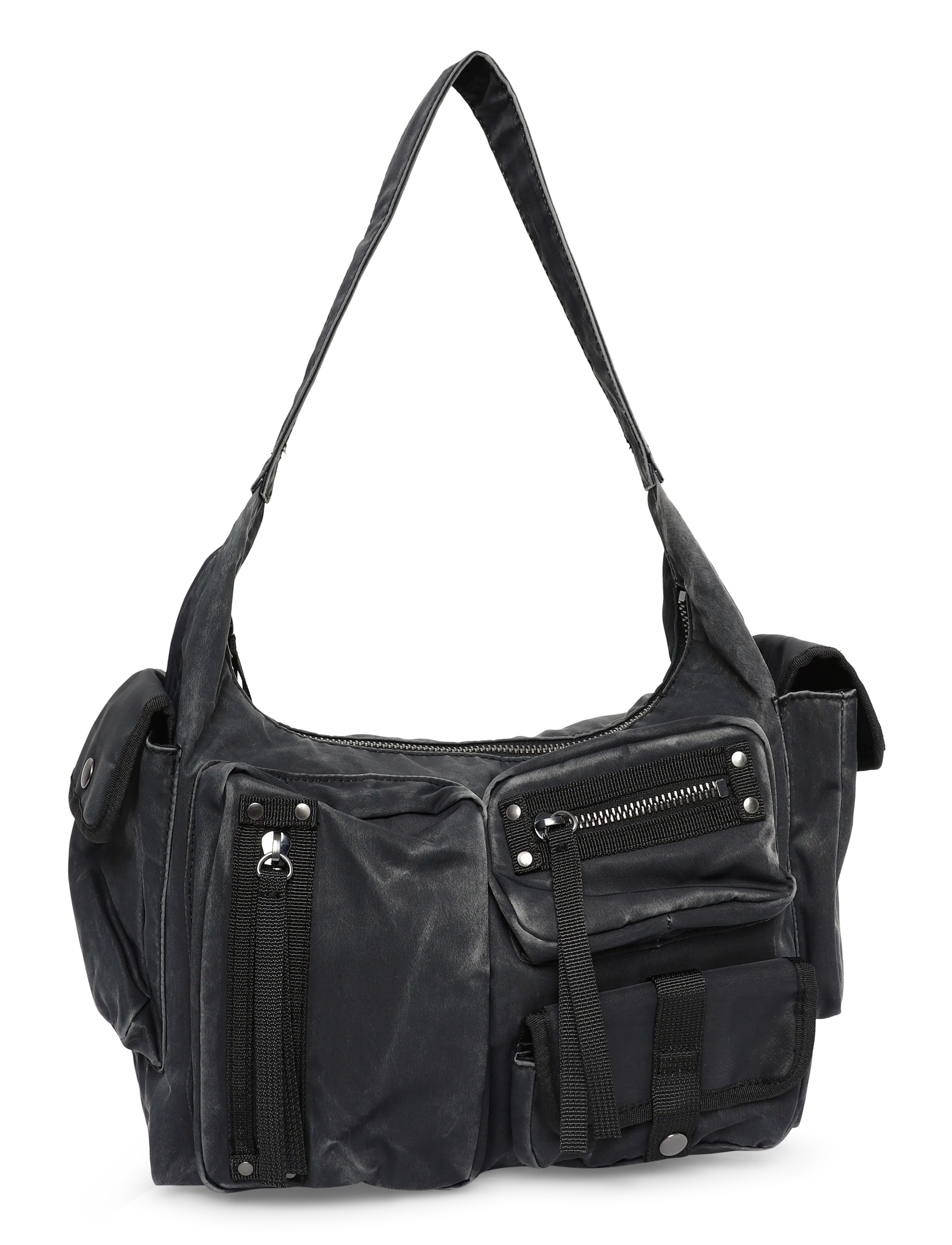 Weekday Ace Shoulder Bag - Õlakotid - BLACK / black