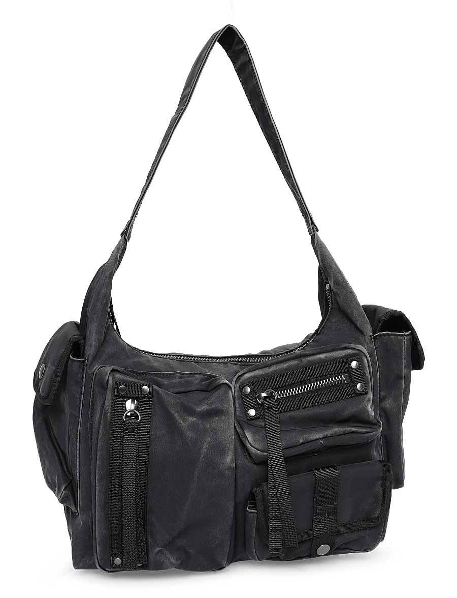 Weekday - Multi-pocket Shoulder Bag - modetrender - black - 0