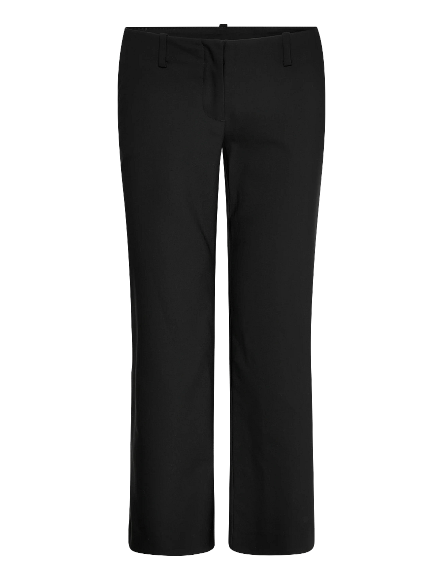 Weekday - Mei Cropped Suiting Trousers - tailored trousers - black - 0