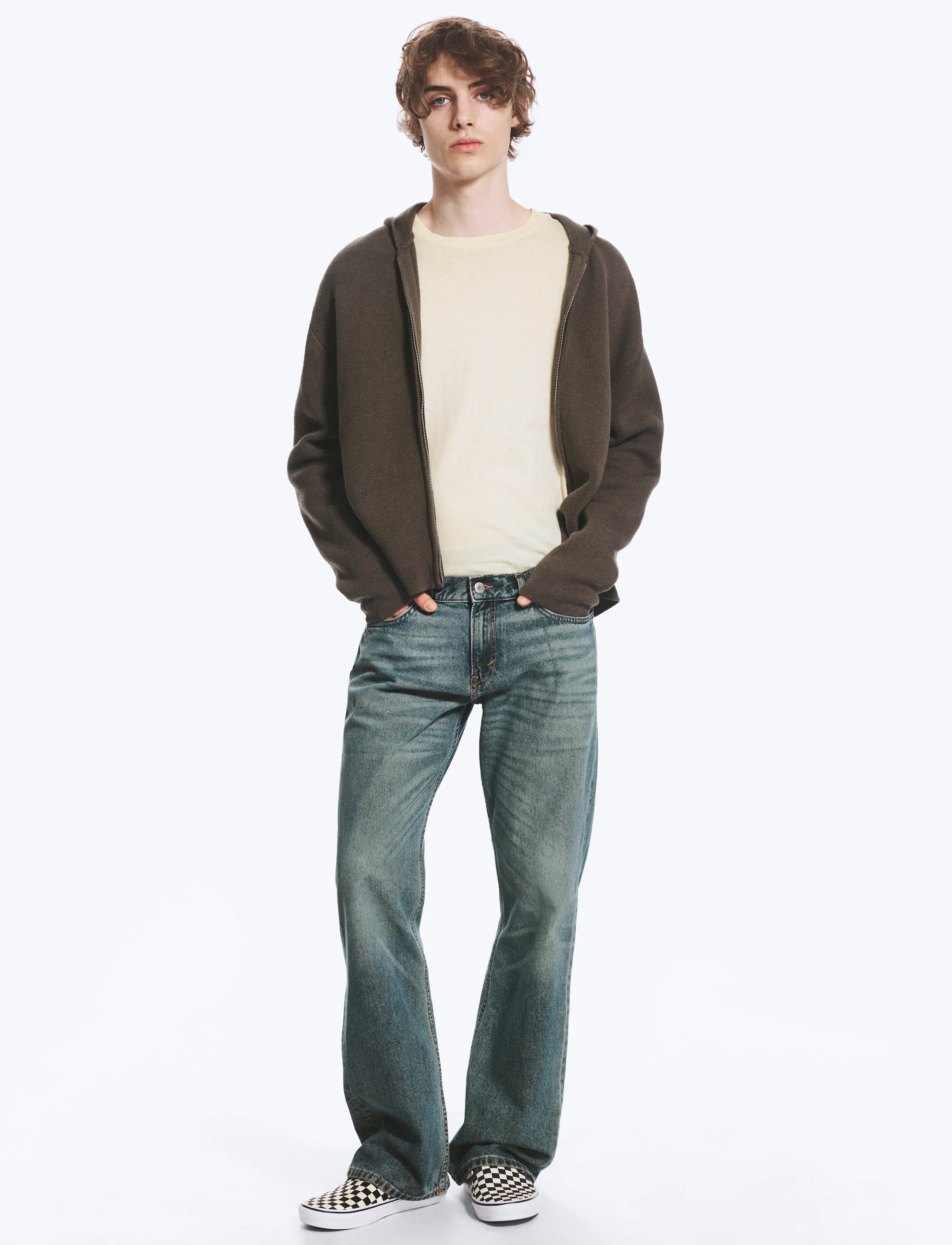 Weekday Sky Low Bootcut Jeans - Osta olukorra järgi - GRID BLUE / blue