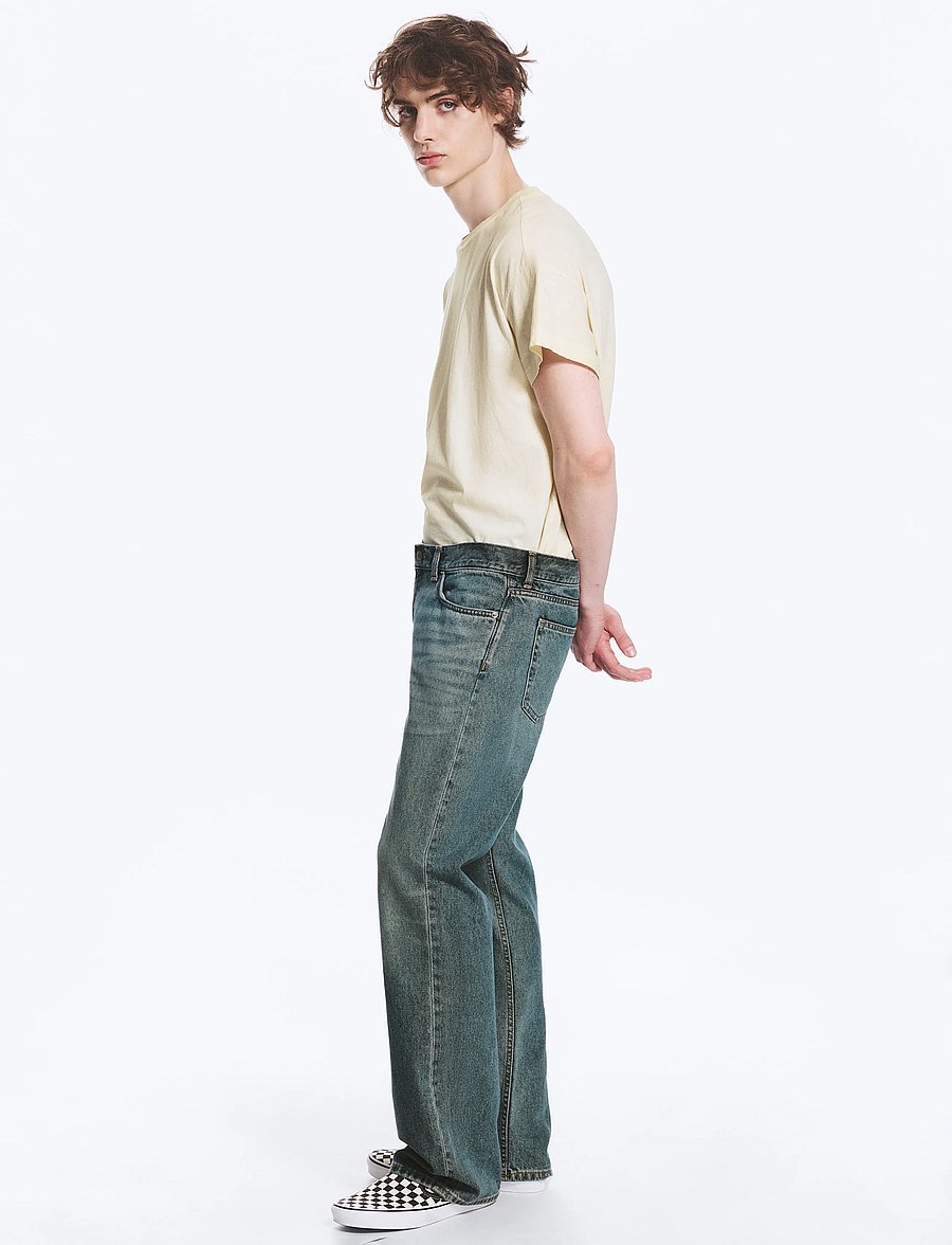 Weekday - Sky Low Bootcut Jeans - normale jeans - grid blue - 3