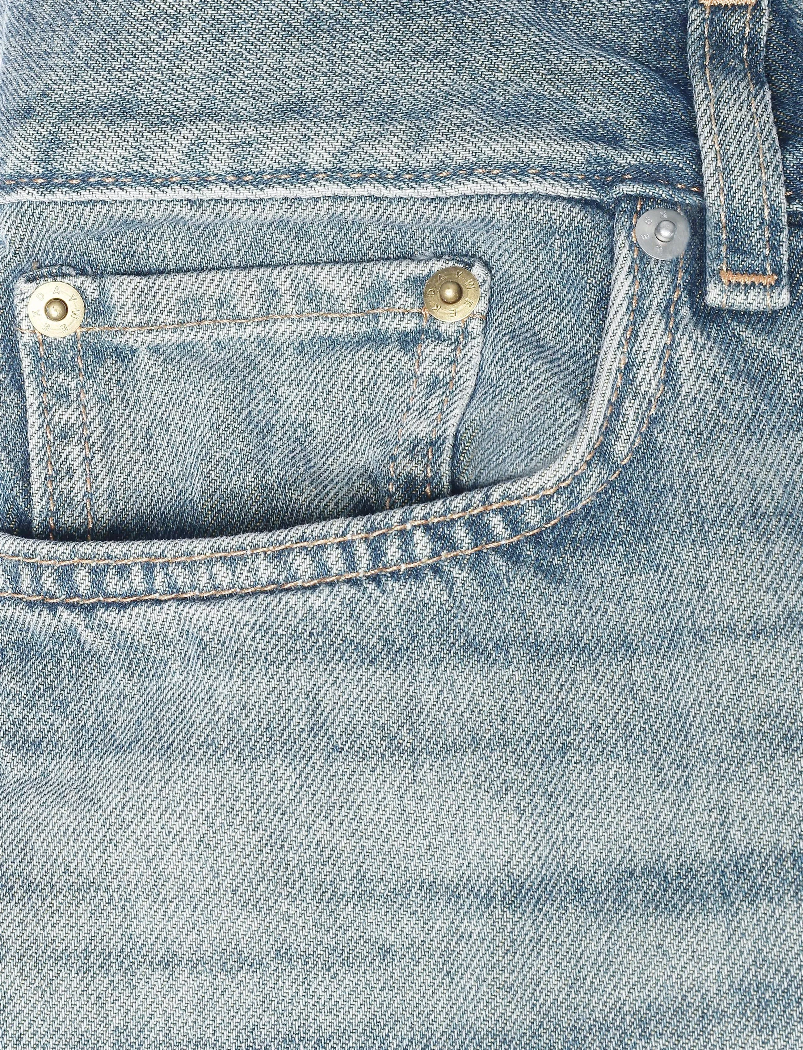 Weekday - Sky Low Bootcut Jeans - regular jeans - grid blue - 2