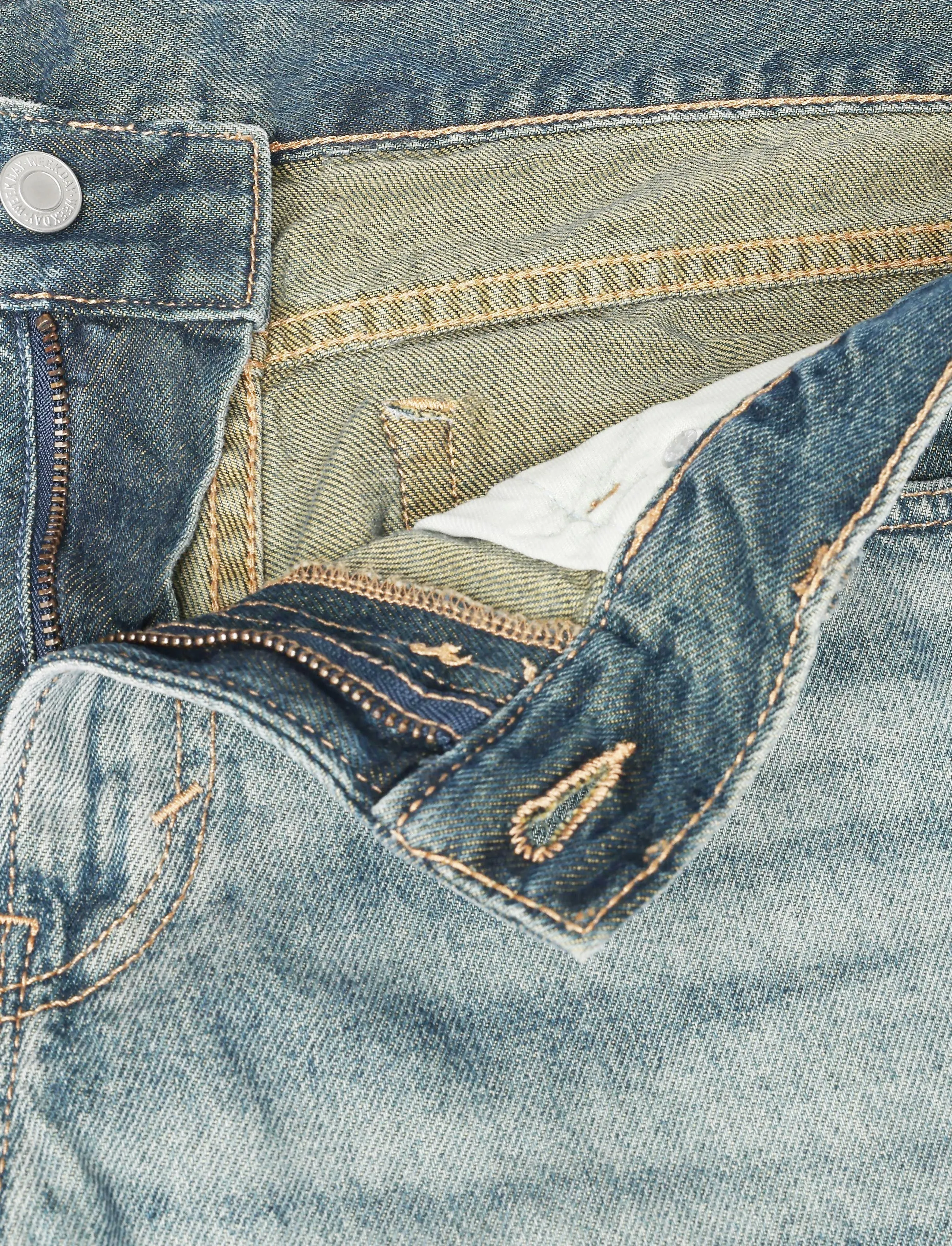 Weekday - Sky Low Bootcut Jeans - regular jeans - grid blue - 3