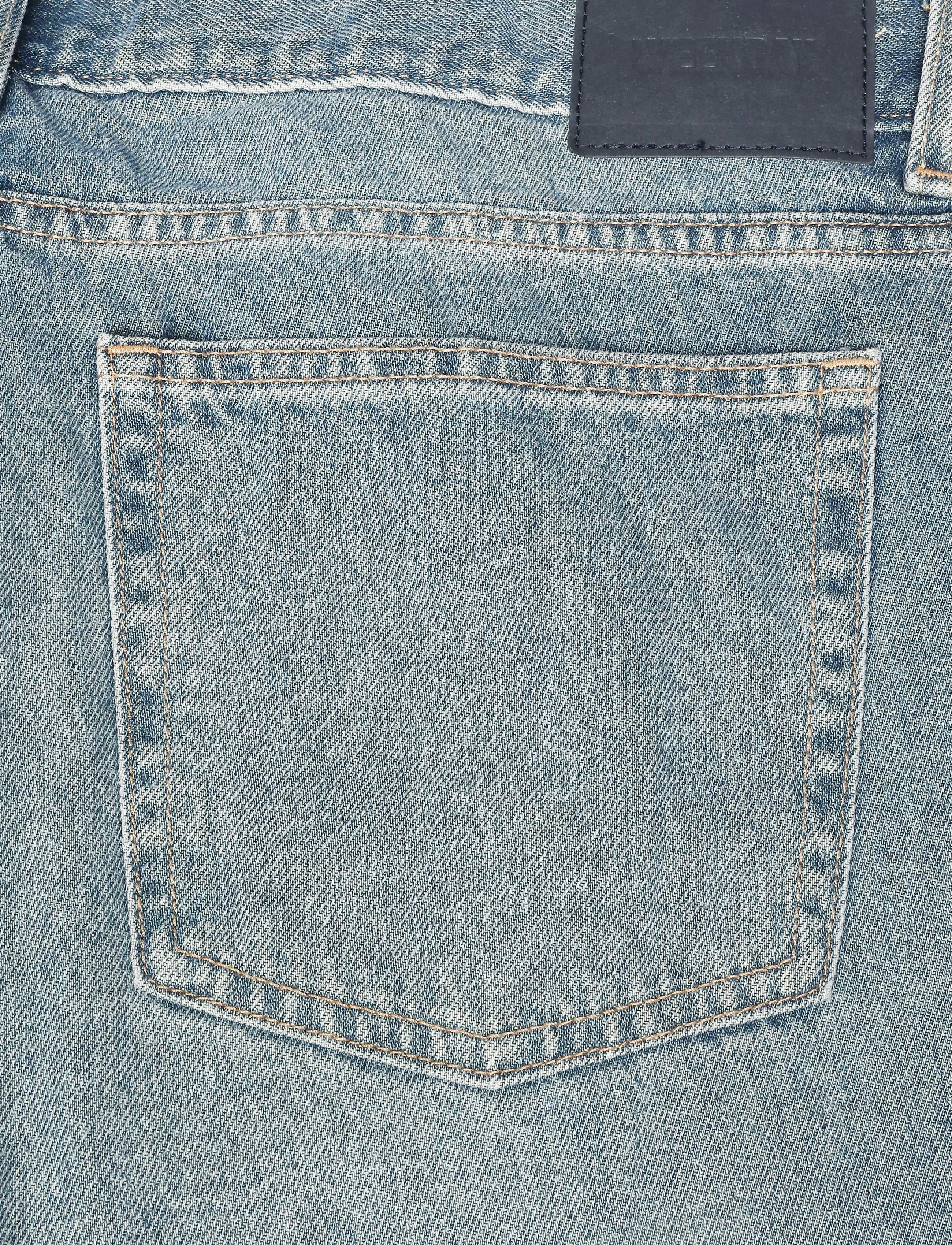 Weekday - Sky Low Bootcut Jeans - regular jeans - grid blue - 4