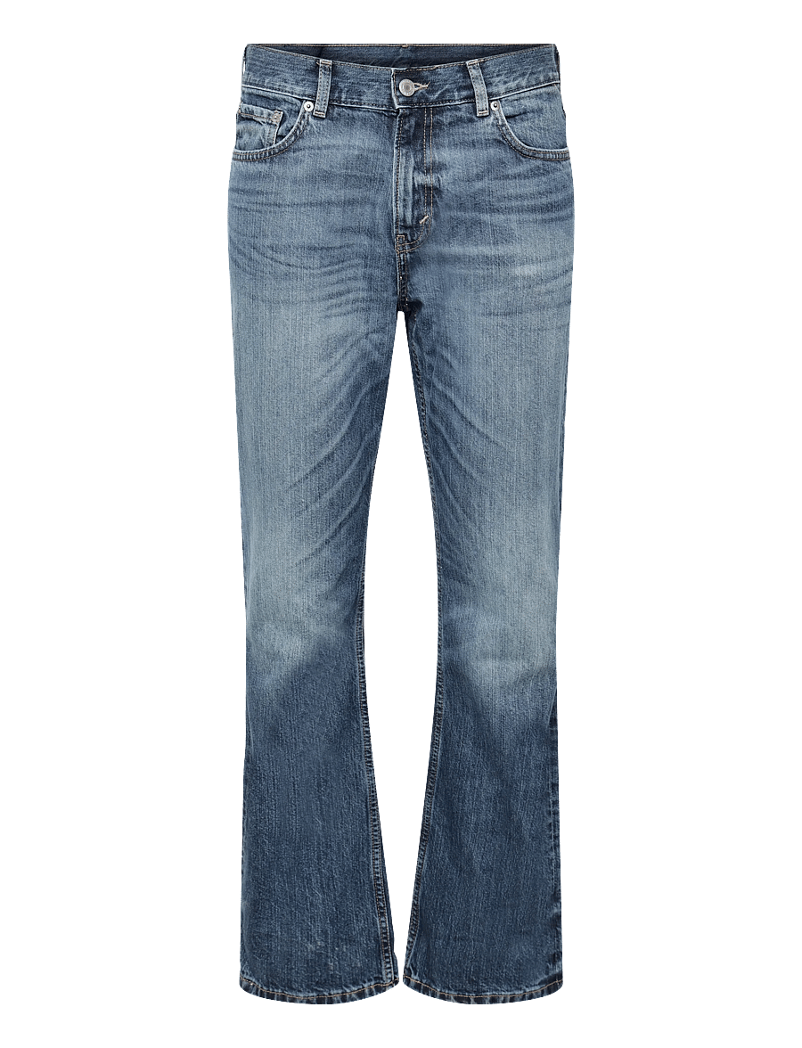 Weekday - Sky low rise regular bootcut jeans - regular jeans - milano blue - 0