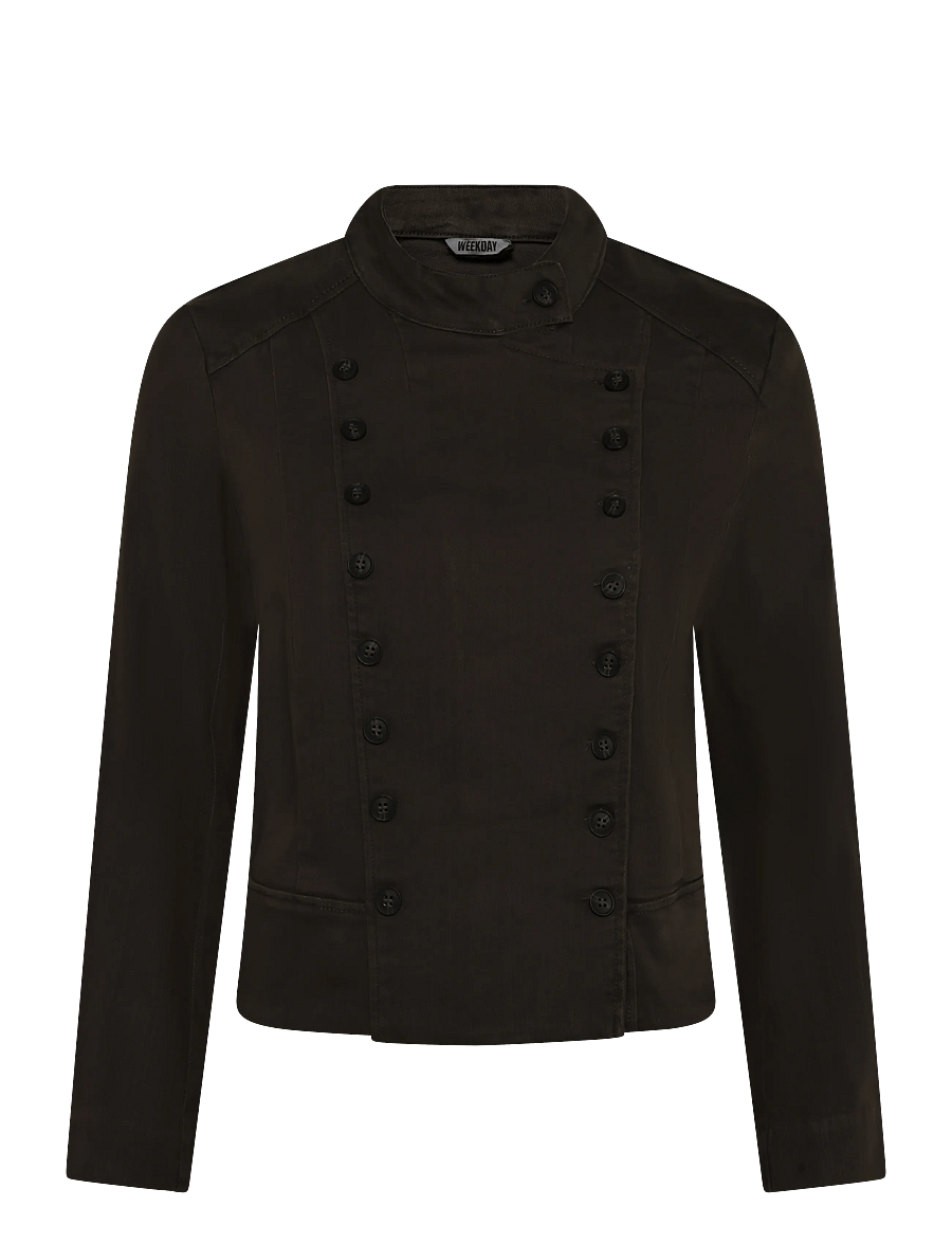 Weekday - Double breasted top jacket - tunna jackor - dark khaki green - 0
