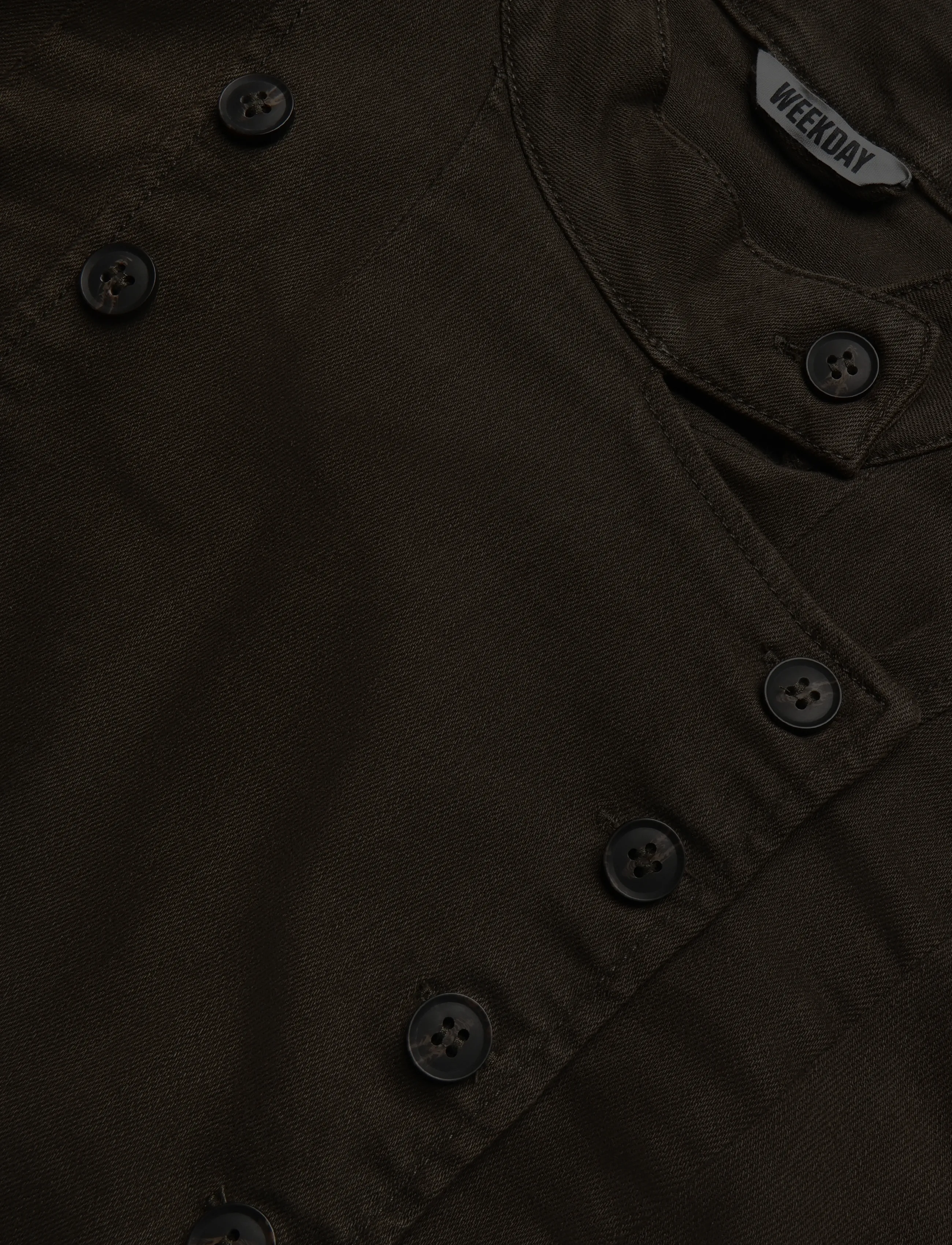 Weekday - Double breasted top jacket - dark khaki green - 2