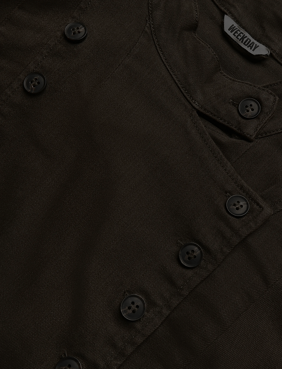 Weekday - Double breasted top jacket - tunna jackor - dark khaki green - 2