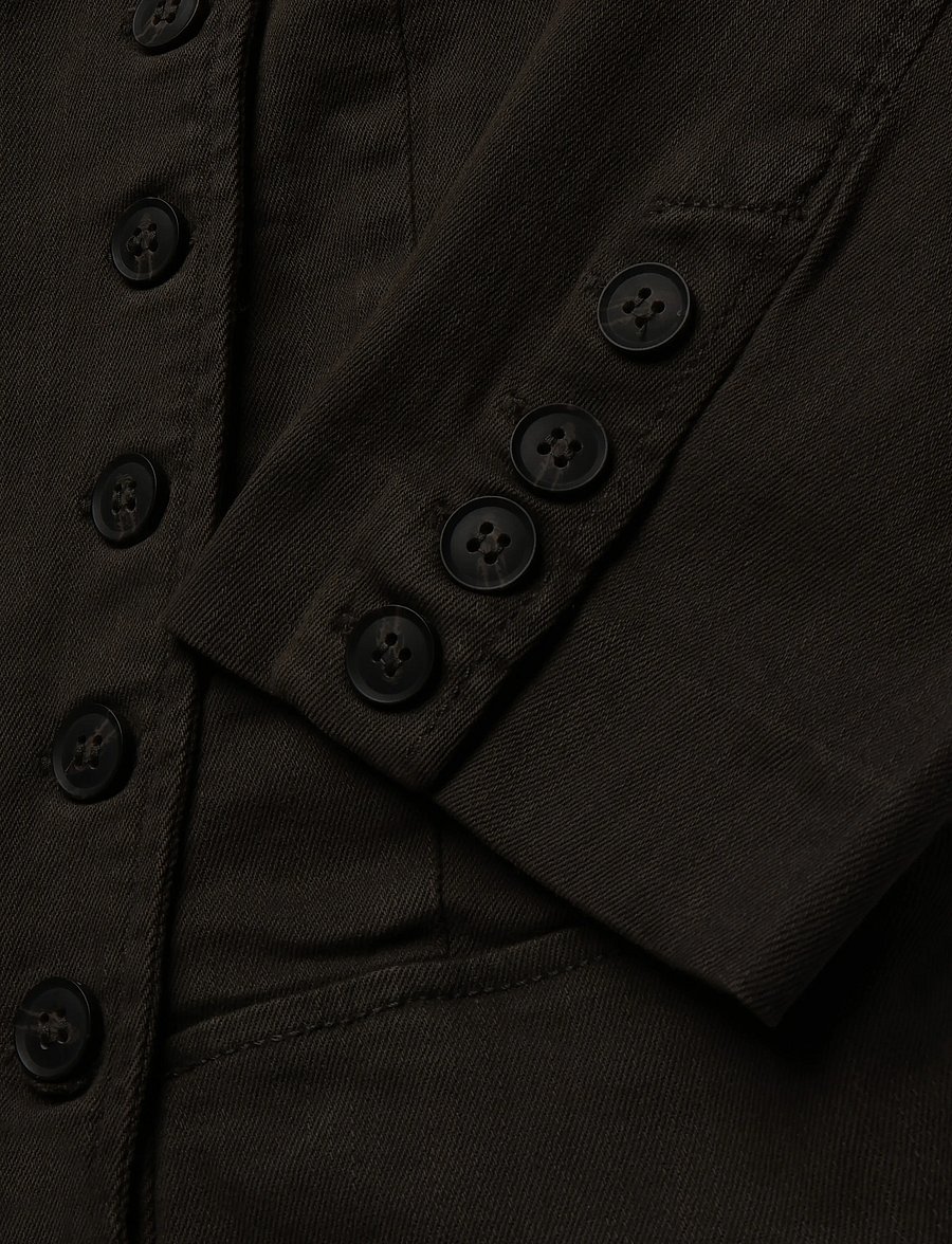 Weekday - Double breasted top jacket - tunna jackor - dark khaki green - 3