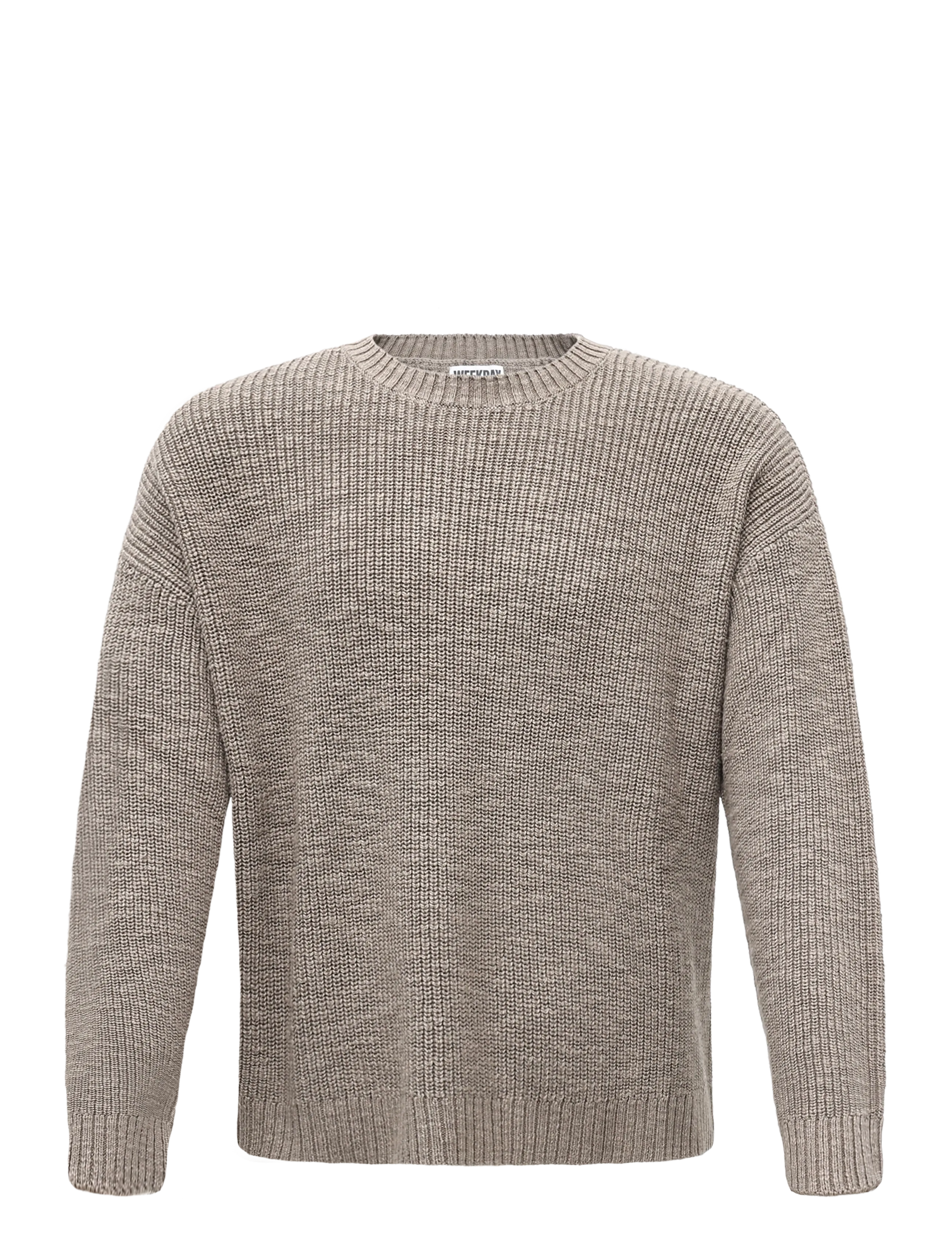 Weekday Relaxed Cotton Jumper - Kleidung - DARK MOLE / brown
