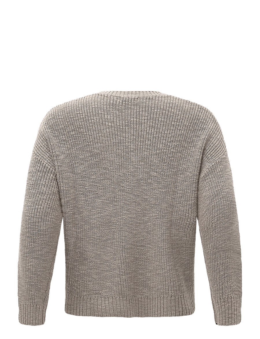 Weekday - Relaxed Cotton Jumper - rund hals - dark mole - 1