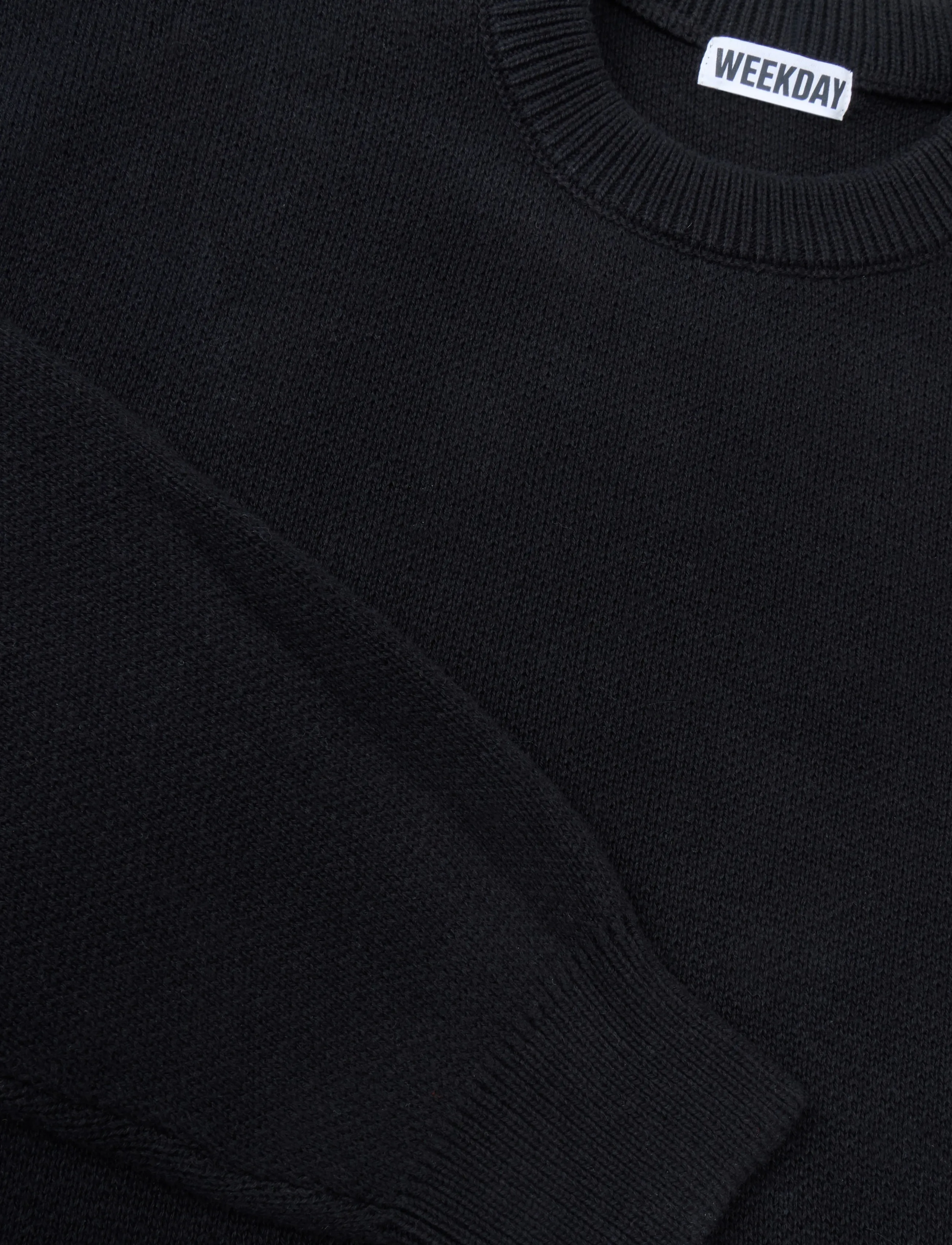 Weekday - Virgil Cotton Jumper - rund hals - black - 2