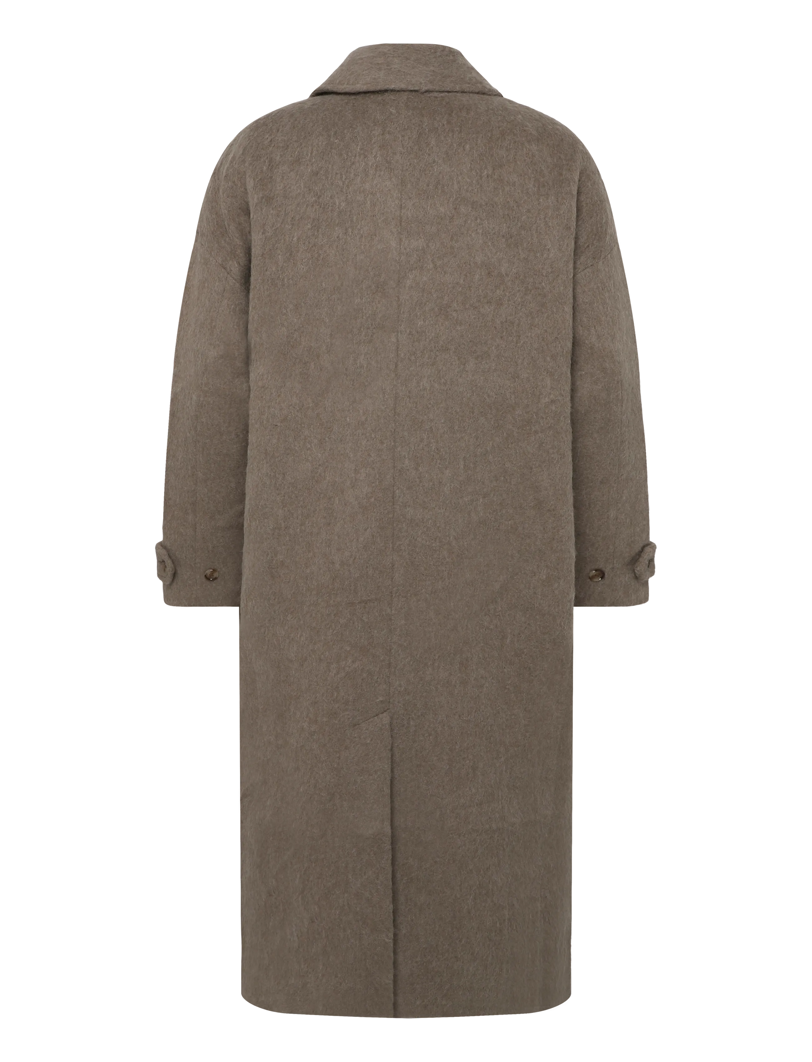 Weekday - Loop Premium Wool Coat - mole melange - 1