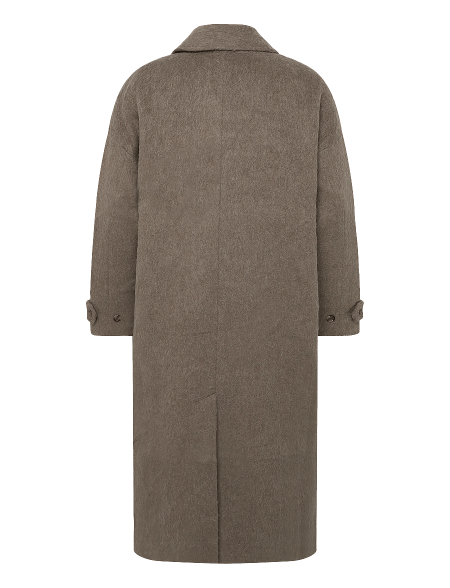 Weekday - Loop Premium Wool Coat - winterjacken - mole melange - 1