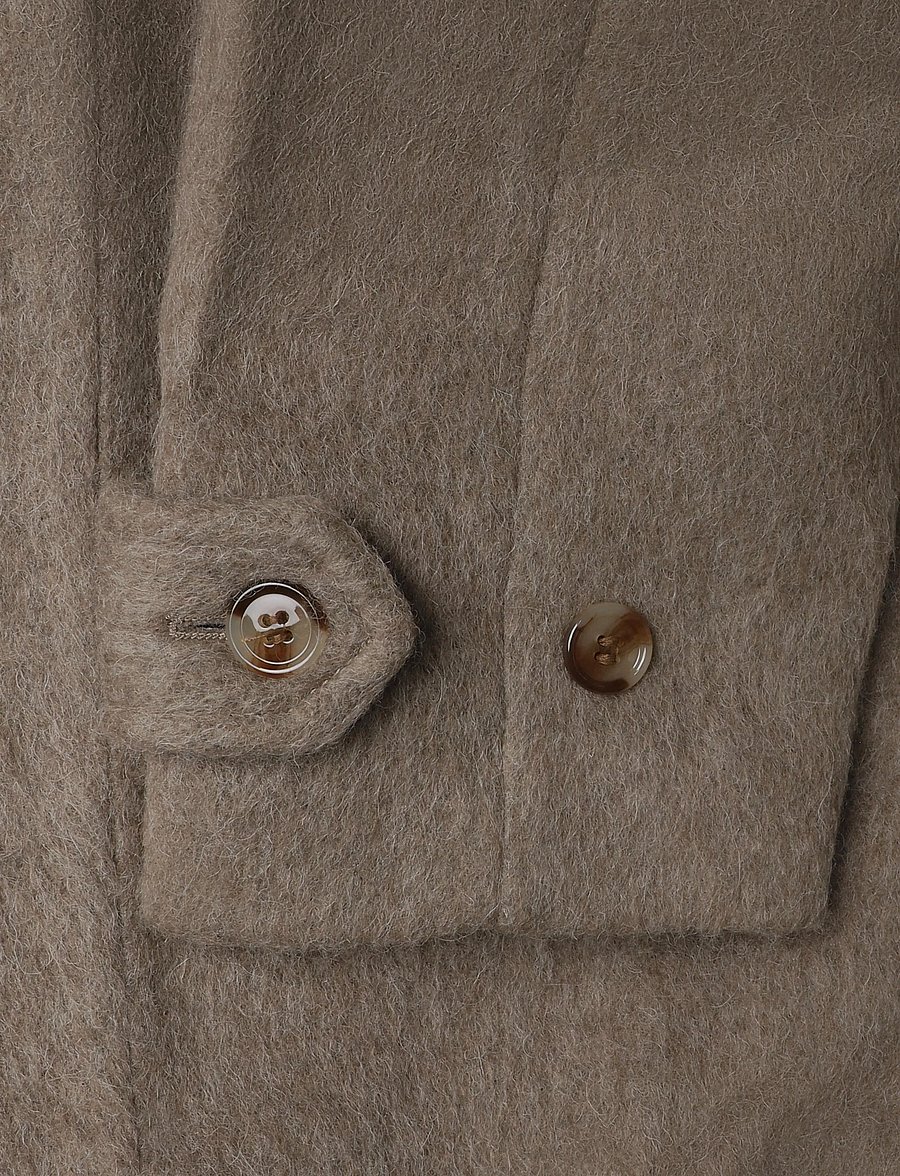 Weekday - Loop Premium Wool Coat - winterjacken - mole melange - 3