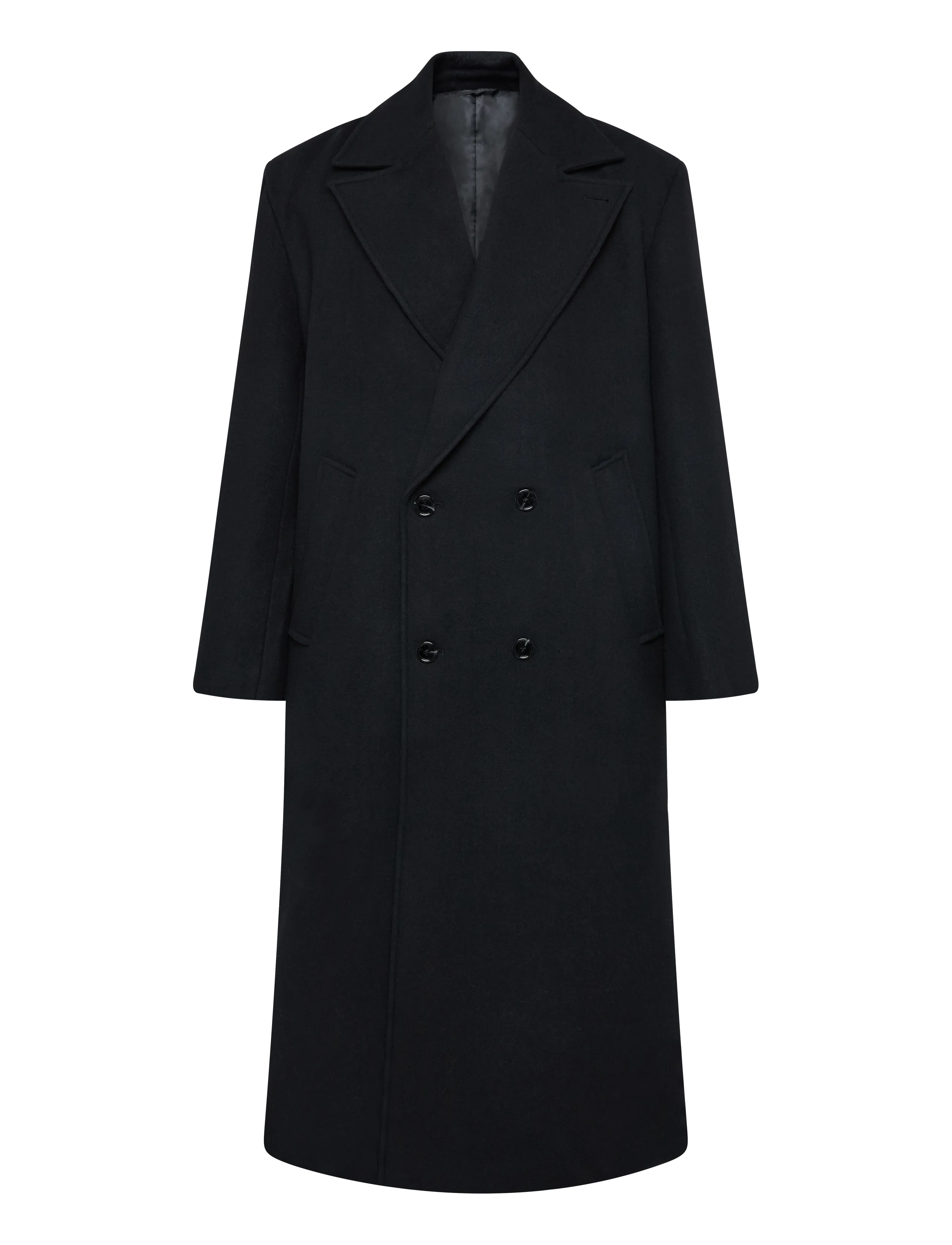 Weekday Timothy Woolblend Coat - Kleidung - BLACK / black