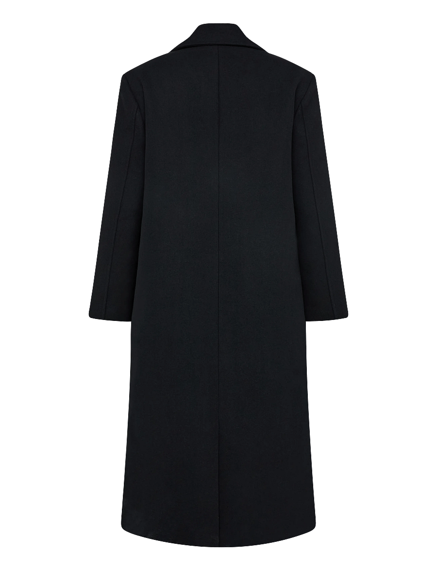 Weekday - Timothy Woolblend Coat - winterjacken - black - 1
