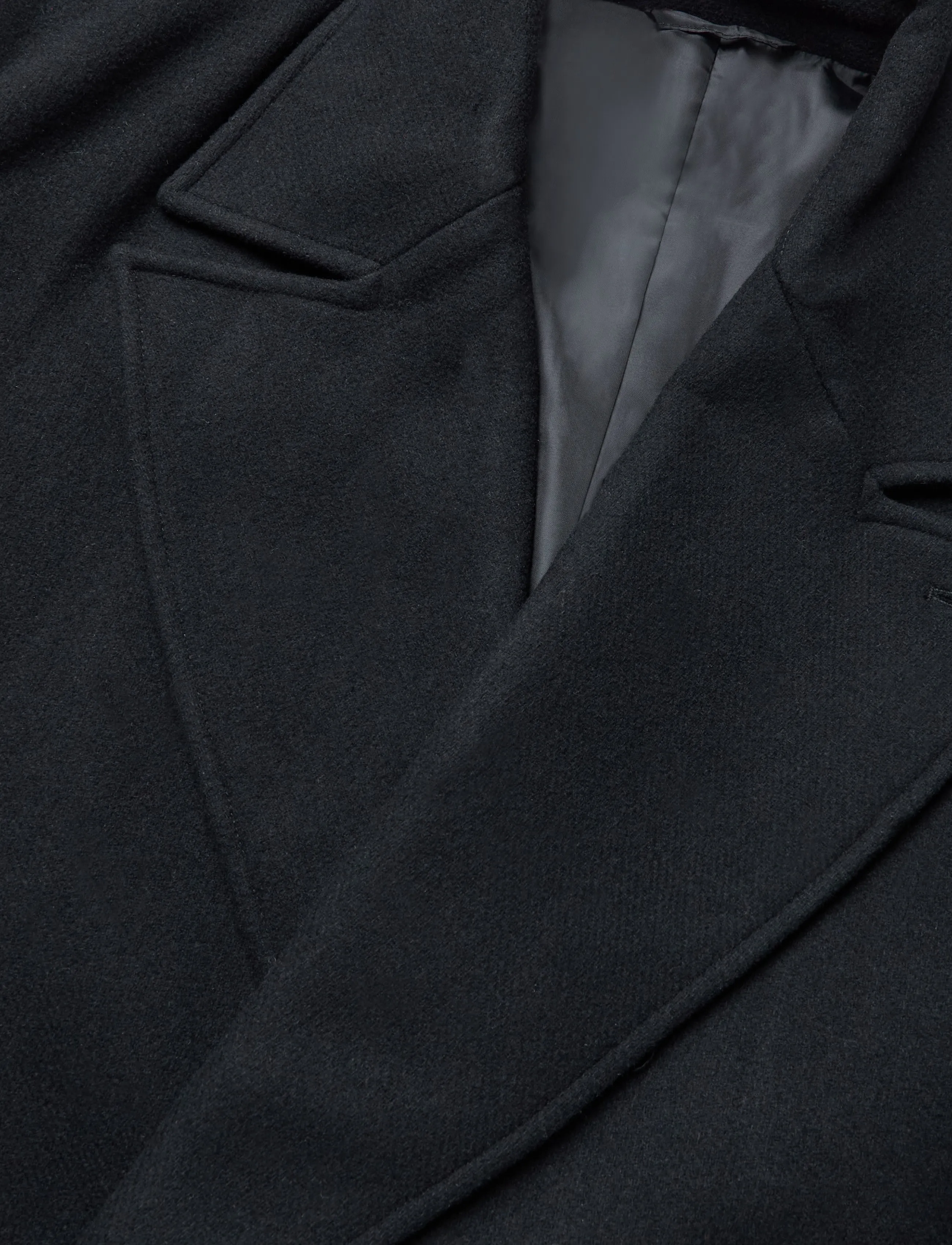 Weekday - Timothy Woolblend Coat - winterjacken - black - 2