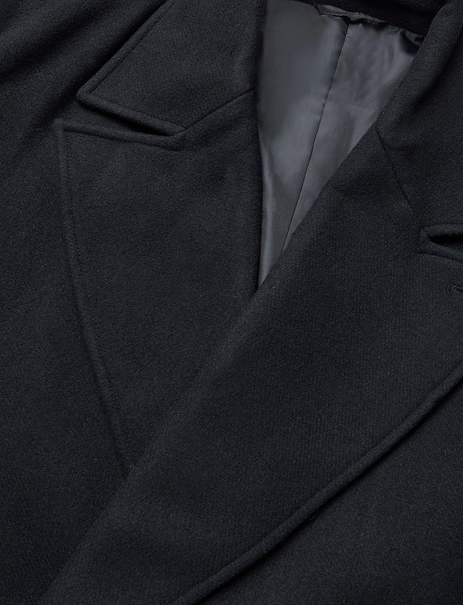 Weekday - Timothy Woolblend Coat - winterjacken - black - 2