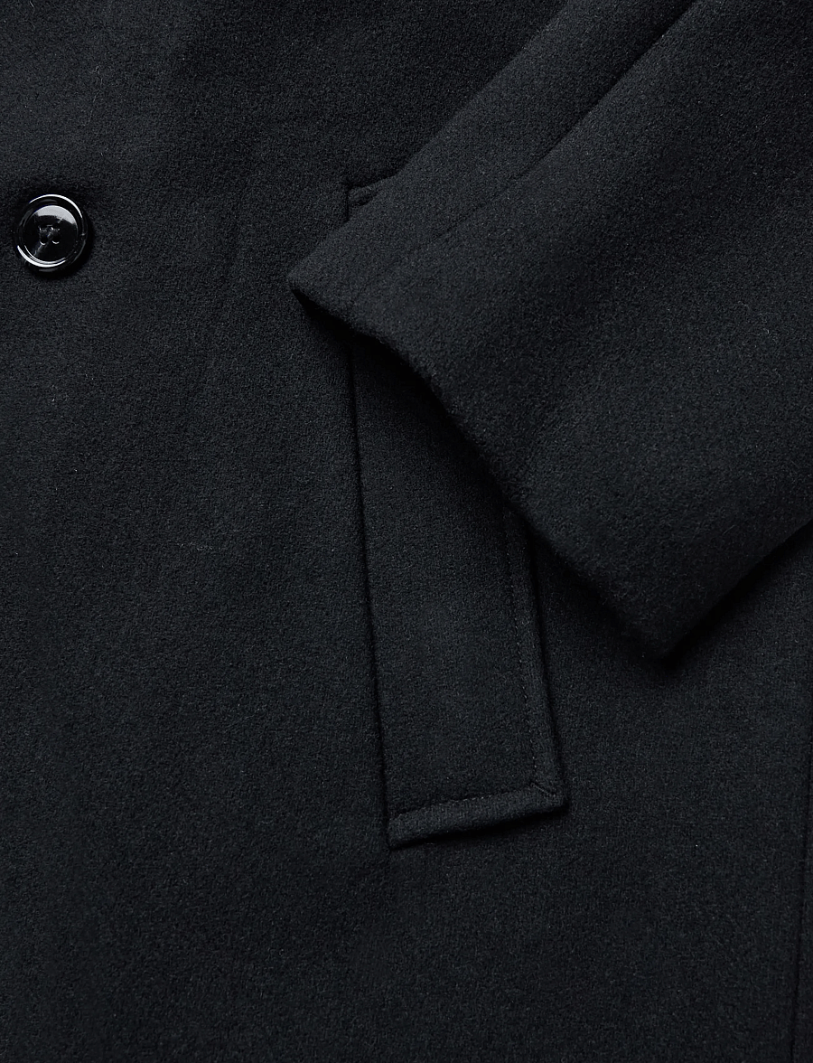 Weekday - Timothy Woolblend Coat - winterjacken - black - 3
