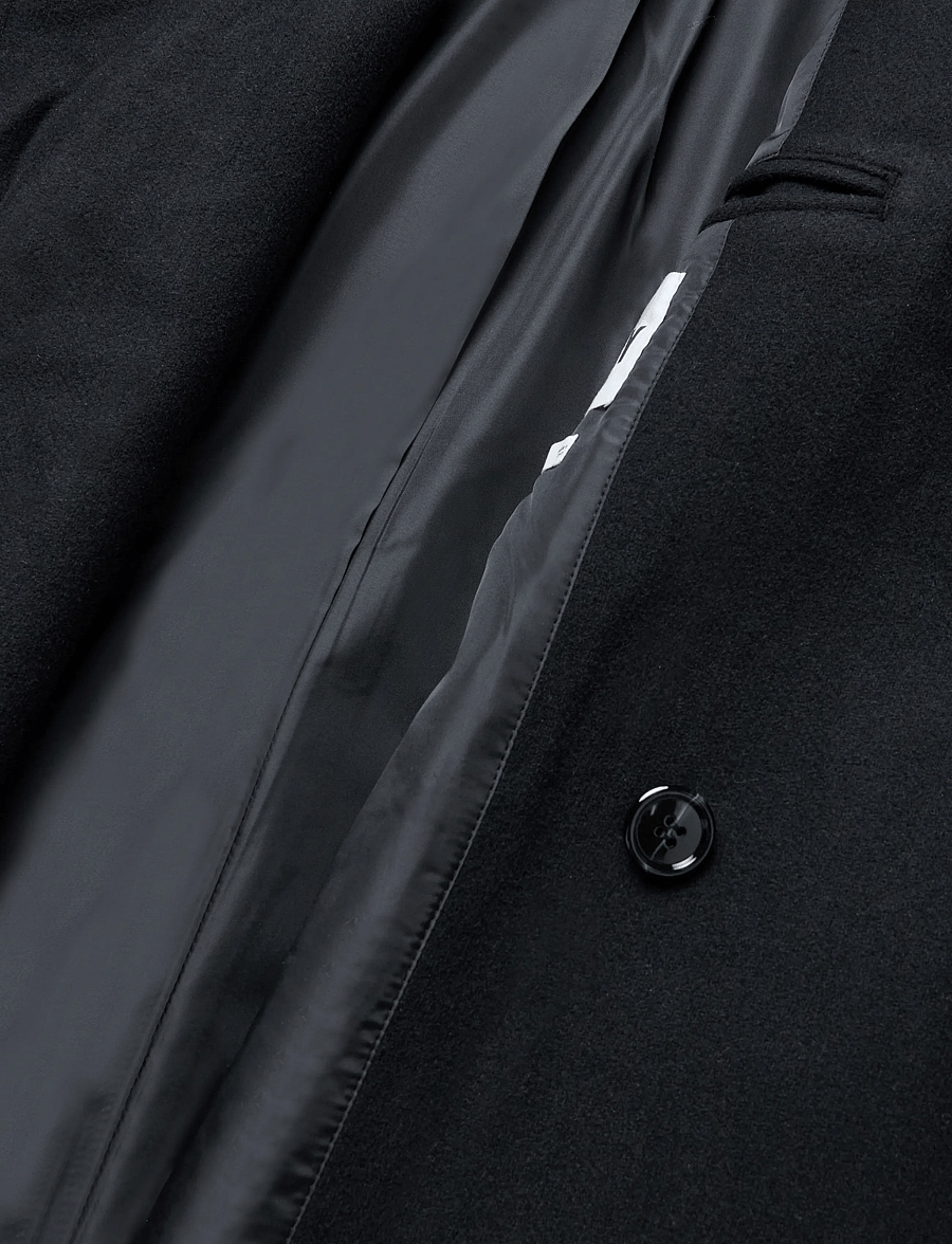 Weekday - Timothy Woolblend Coat - winterjacken - black - 4