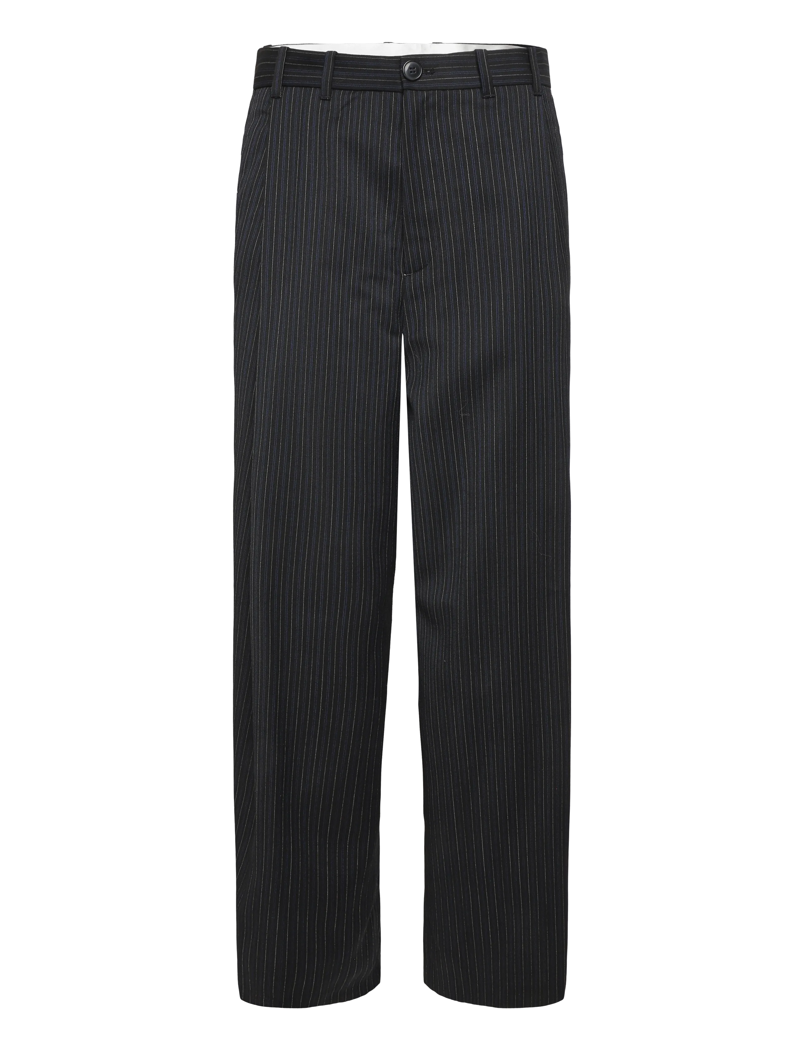 Weekday Premium Suiting Trousers, Herren, Nadelstreifen Anzughose, Schwarz, Gr.52