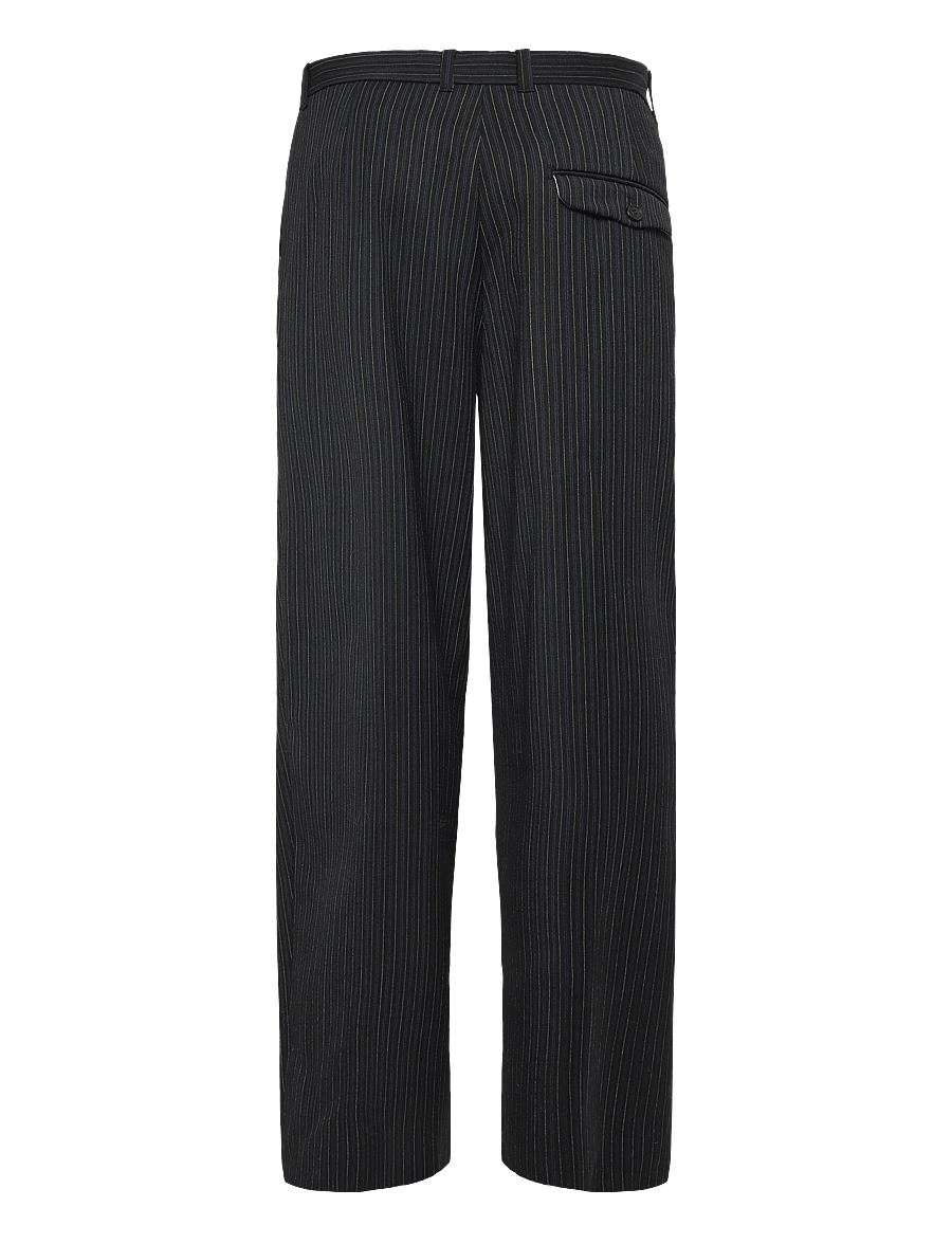 Weekday - Premium Suiting Trousers - anzugshosen - black stripe - 1