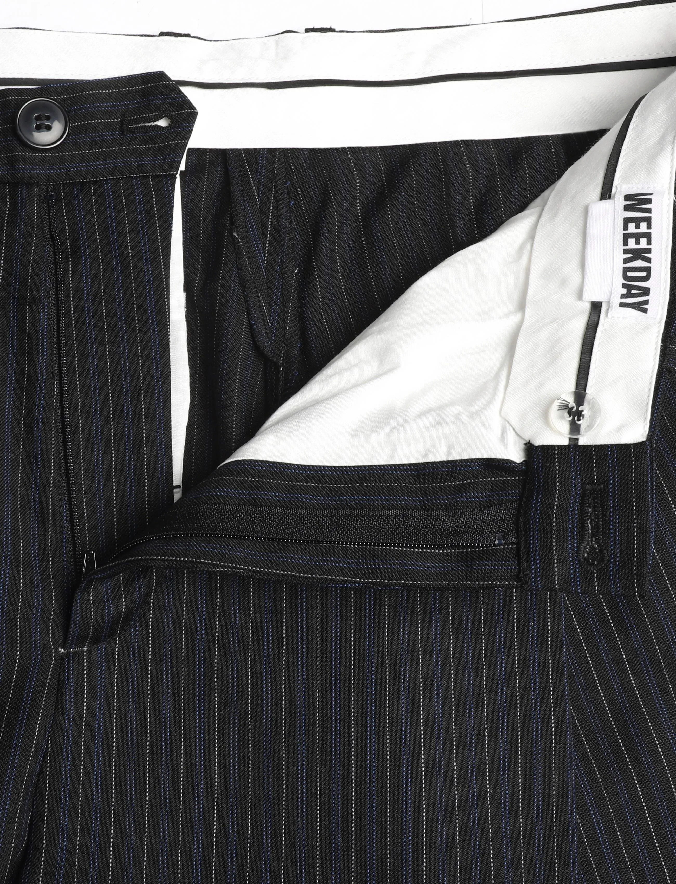 Weekday - Premium Suiting Trousers - black stripe - 3
