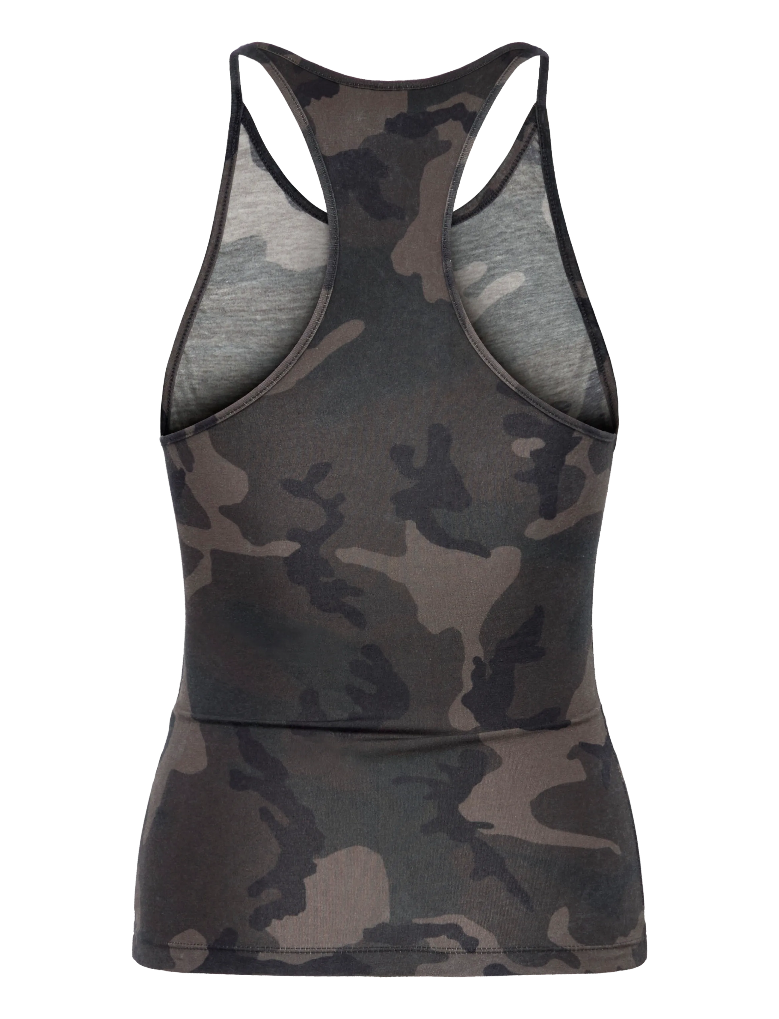 Weekday - Printed Racerback Tank Top - Ärmellose tops - black camo - 1