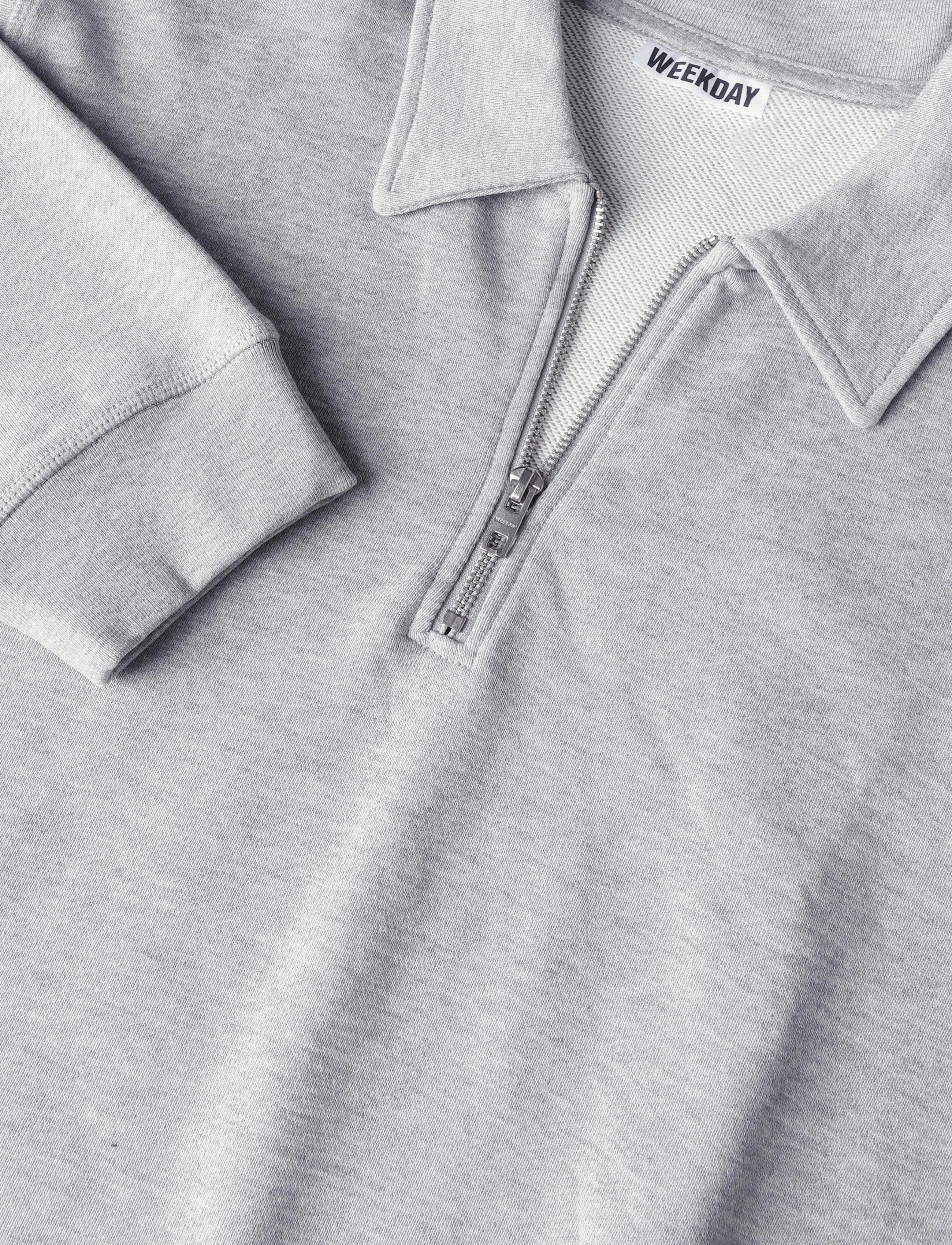 Weekday - Quarter zip sweatshirt - grey melange - 2
