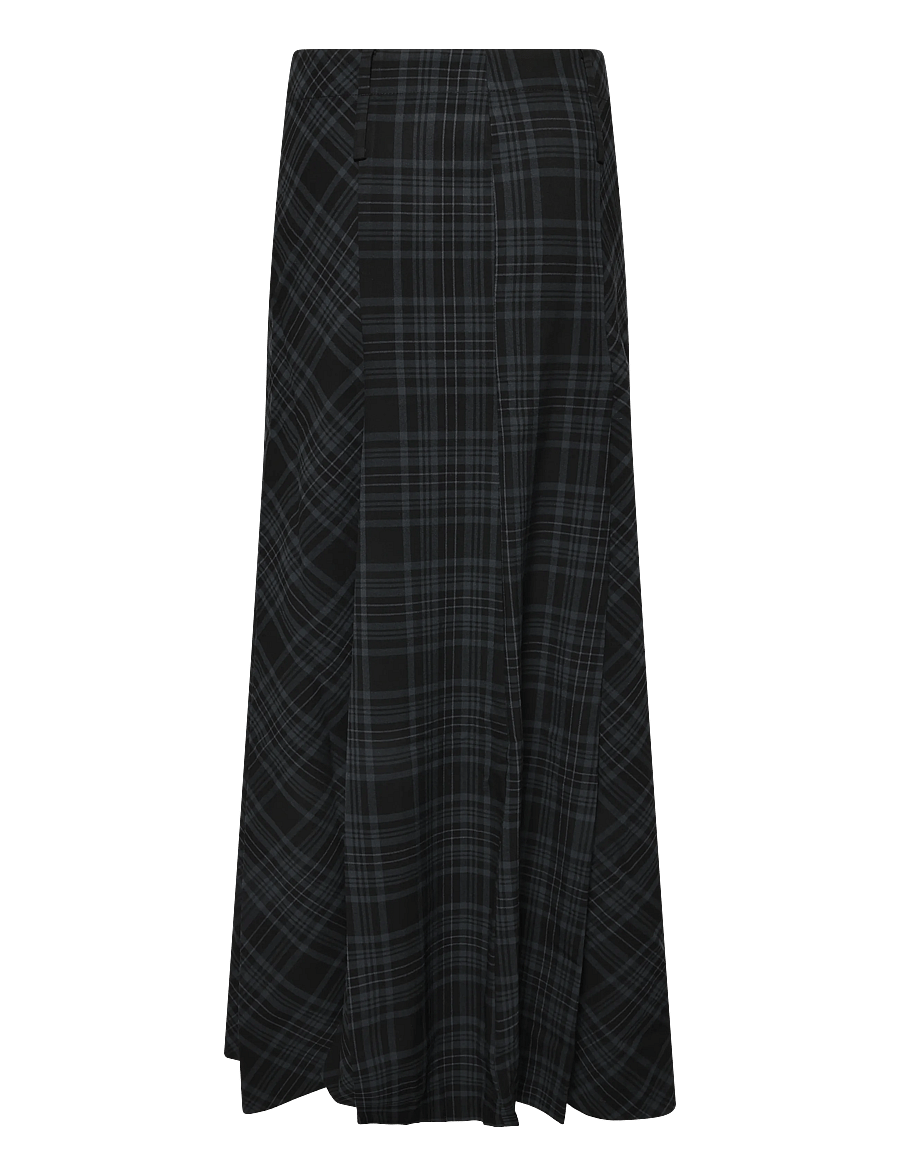 Weekday - Noelle long skirt - maxi nederdele - black/navy check - 2