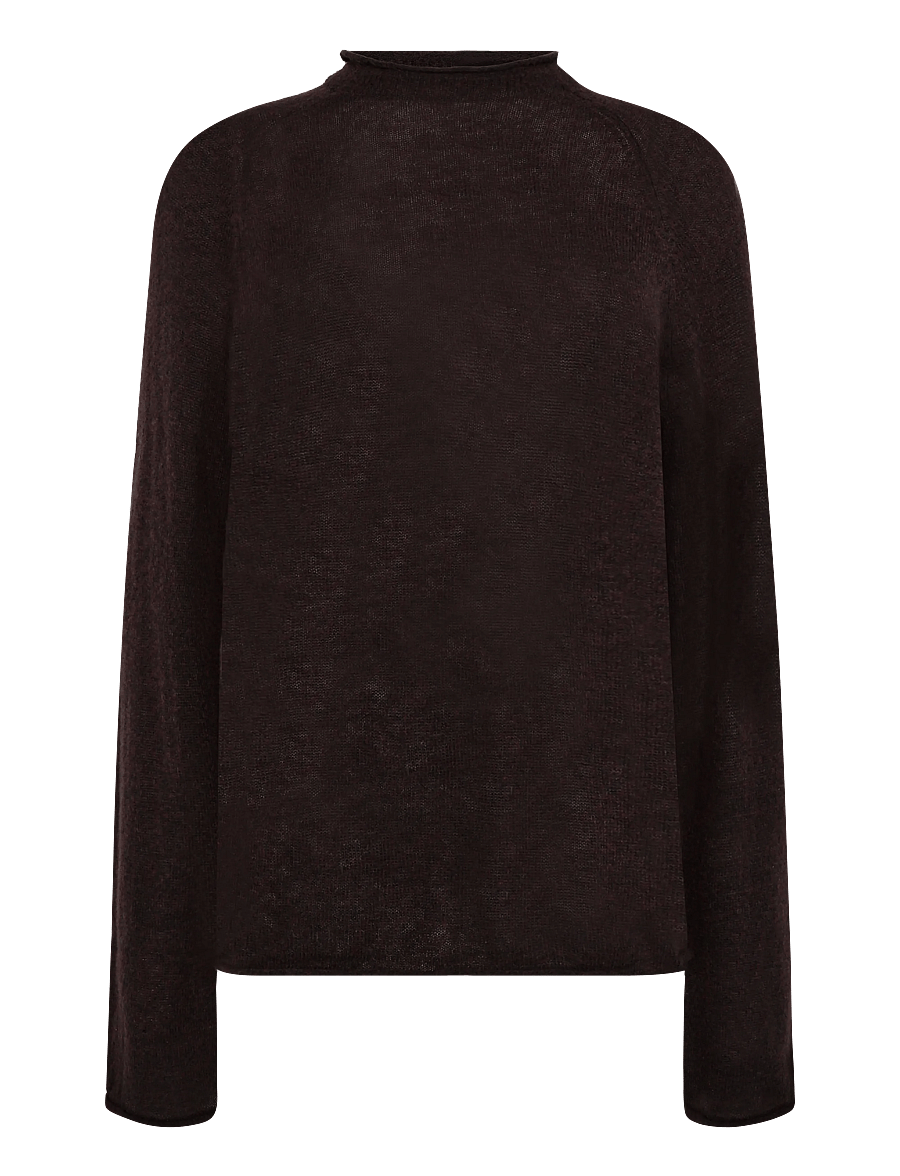 Weekday - Ria Jumper - stickade tröjor - dark brown - 0