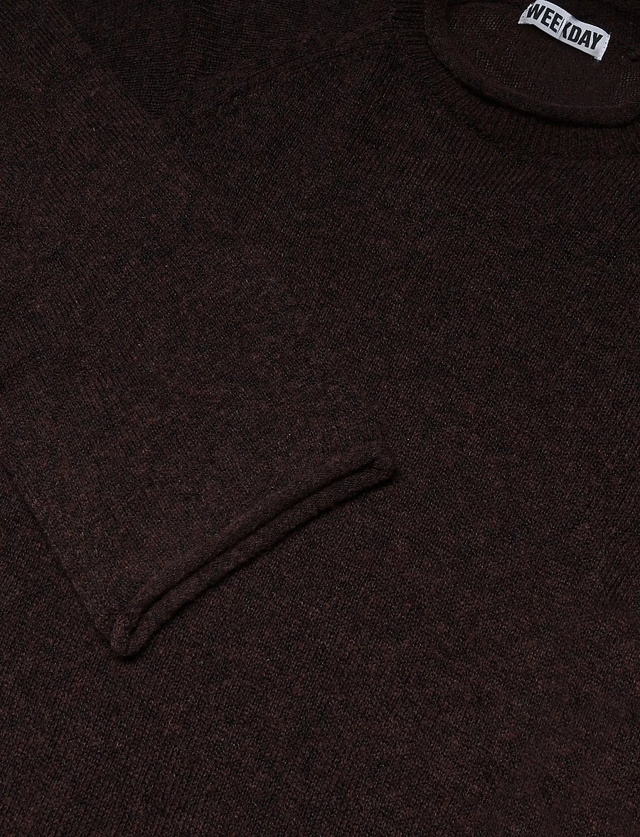 Weekday - Ria Jumper - stickade tröjor - dark brown - 2