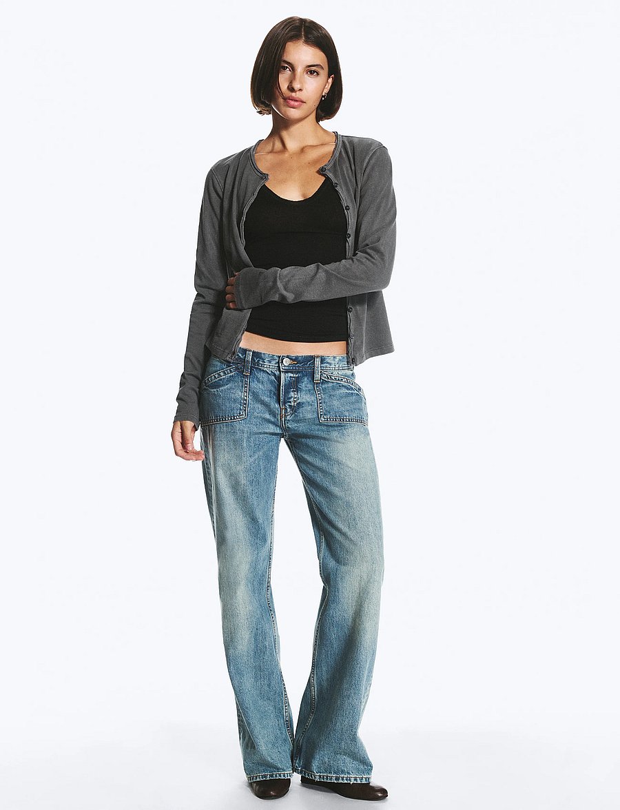 Weekday - Aster Bootcut pocket - bootcut jeans - costal blue - 0
