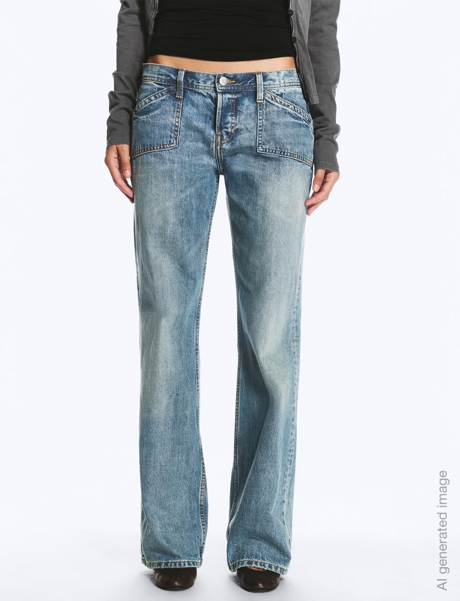 Weekday - Aster Bootcut pocket - bootcut jeans - costal blue - 3