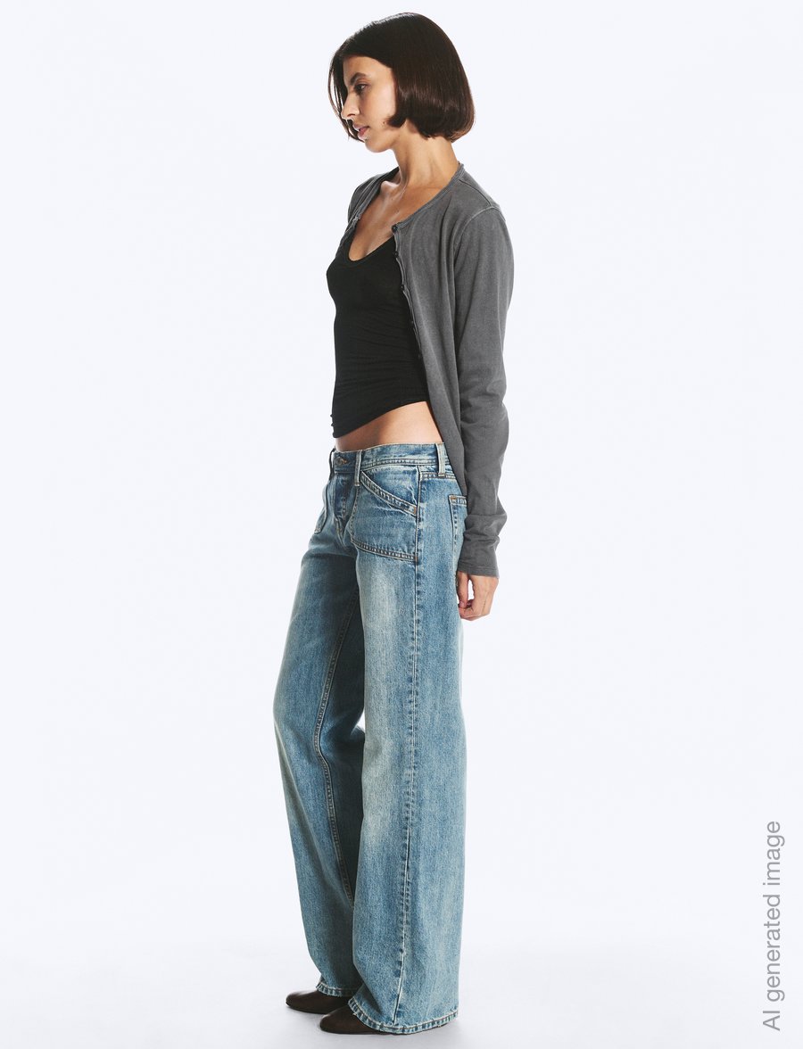Weekday - Aster Bootcut pocket - bootcut jeans - costal blue - 4